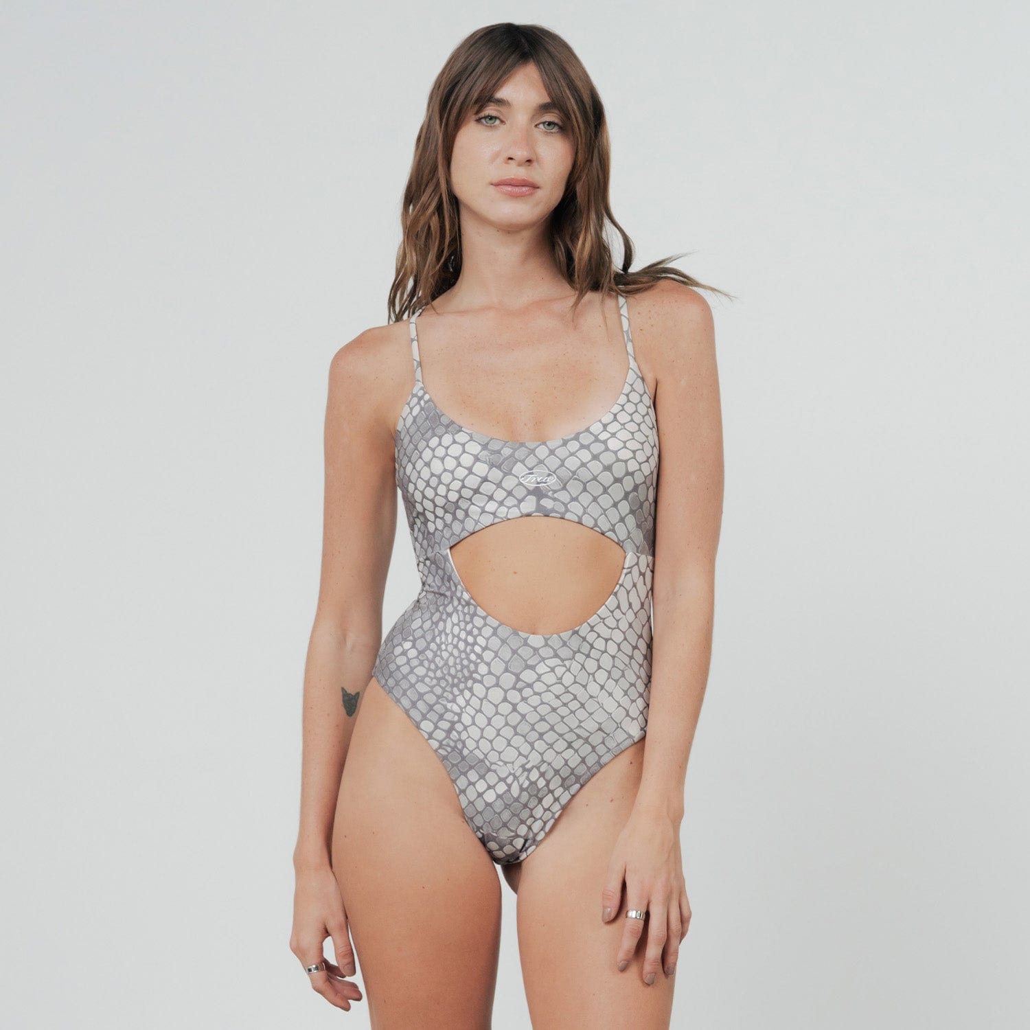 Python Cut-Out Bodysuit - Gray - imagen 2