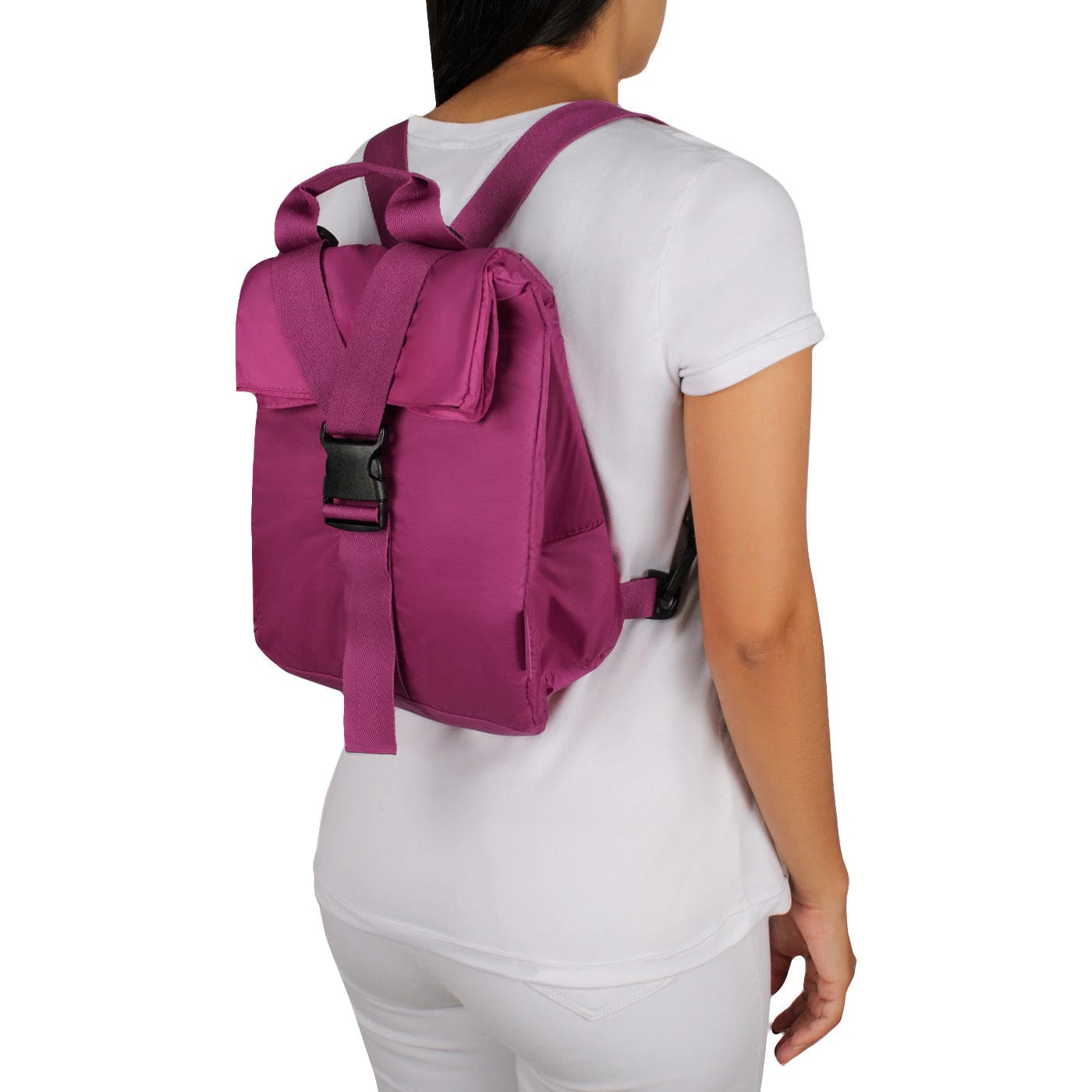 Lonchera Ajustable Convertible Morral Citybags Color Fucsia - imagen 4