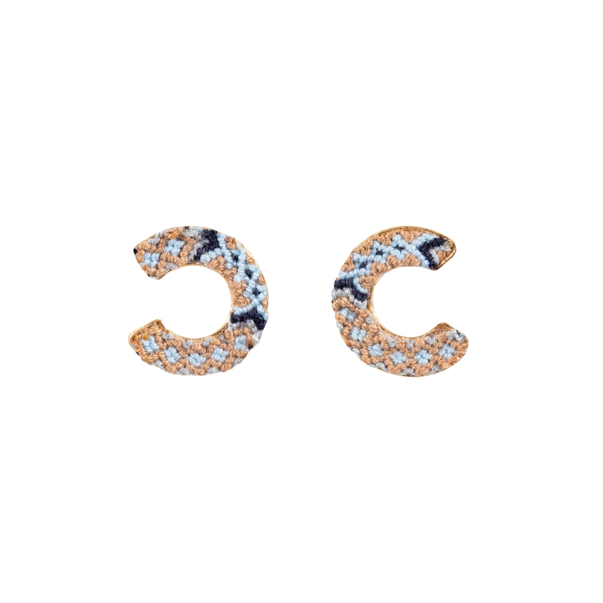 Wayuu Jolotsü  Earrings | Beach Blue - imagen 1