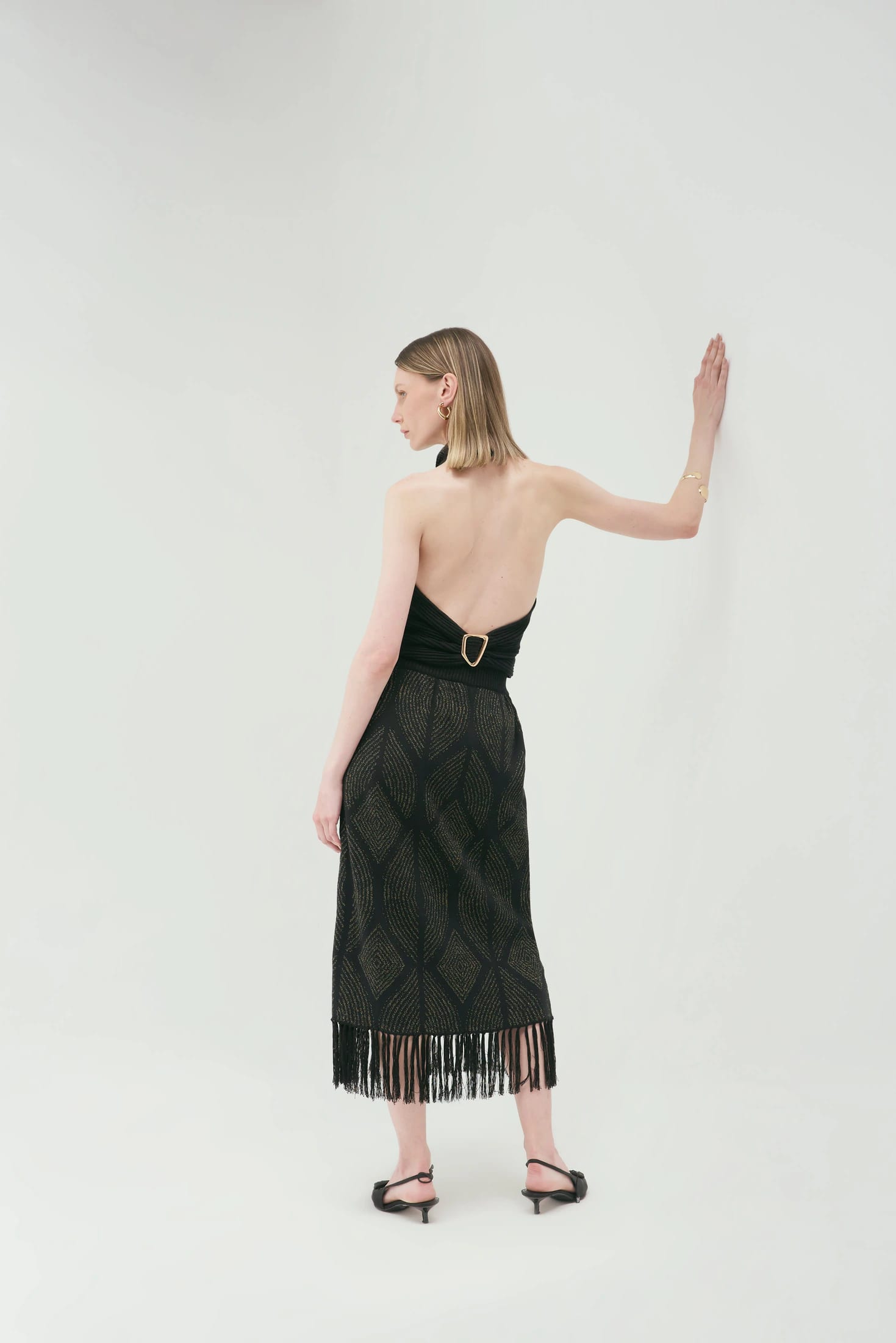 Falda Atenea Negro-Dorado - imagen 3