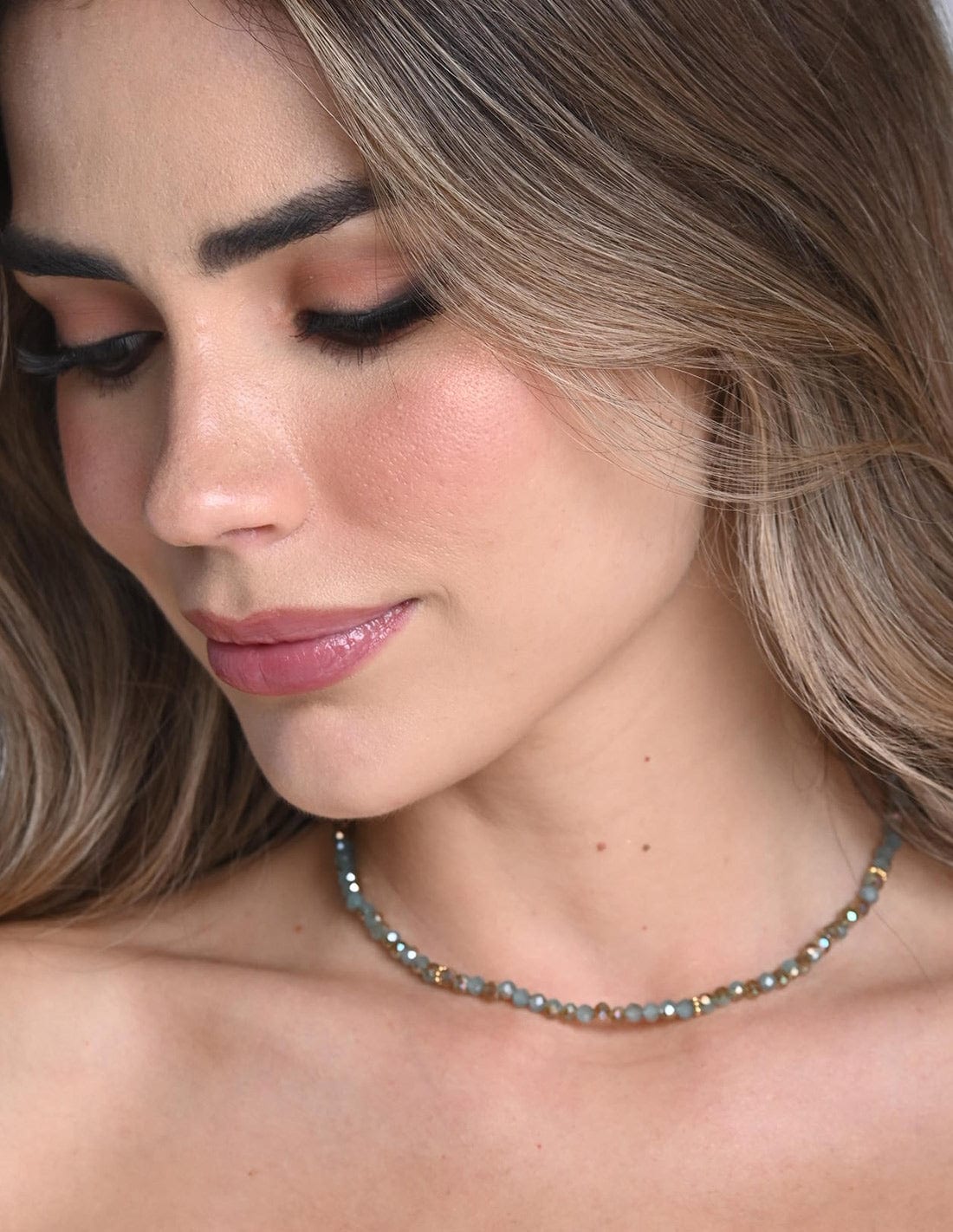 Choker Kiran Mint Green + Ochre - imagen 2