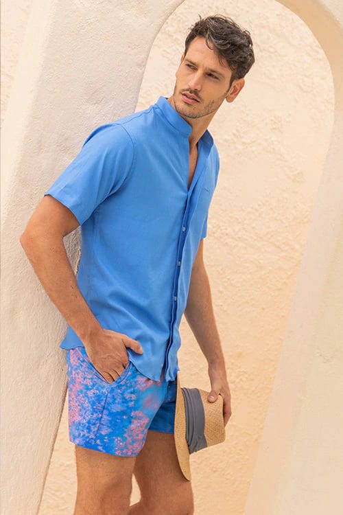 CAMISA NERU AZUL MEDIO FLEX - imagen 2