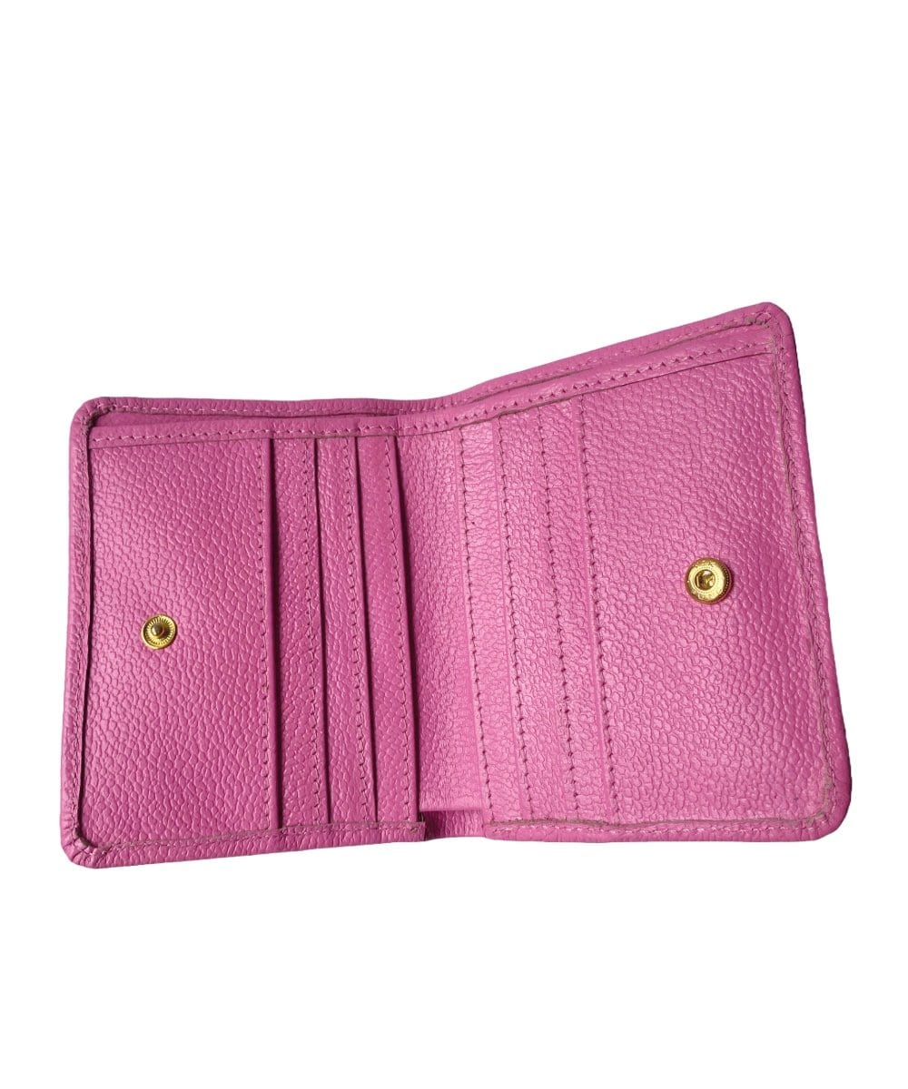 Billetera en cuero rosa ponche - imagen 2