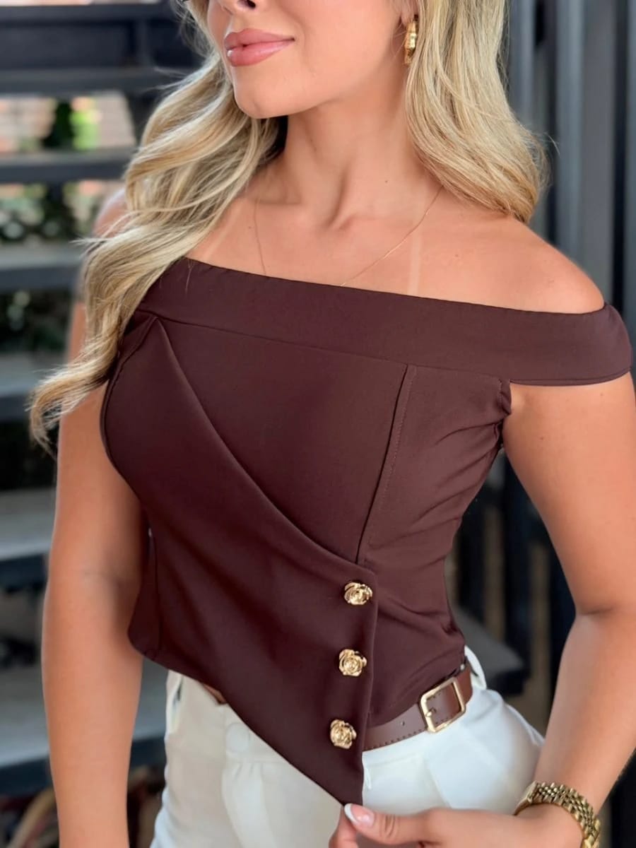 Blusa Dulzunea (mocca) - imagen 1