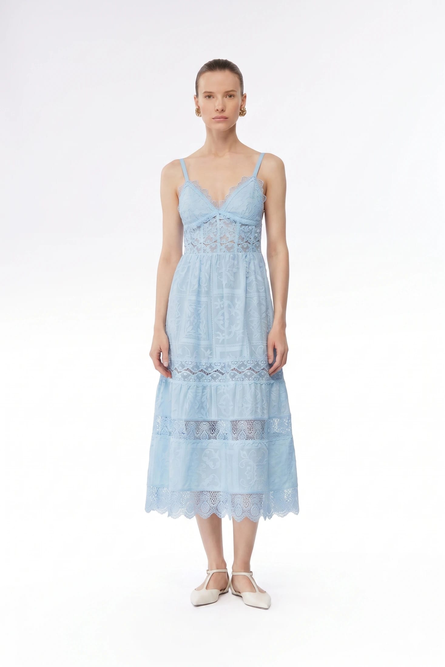 AMARELLE MIDI DRESS BLUE - imagen 1