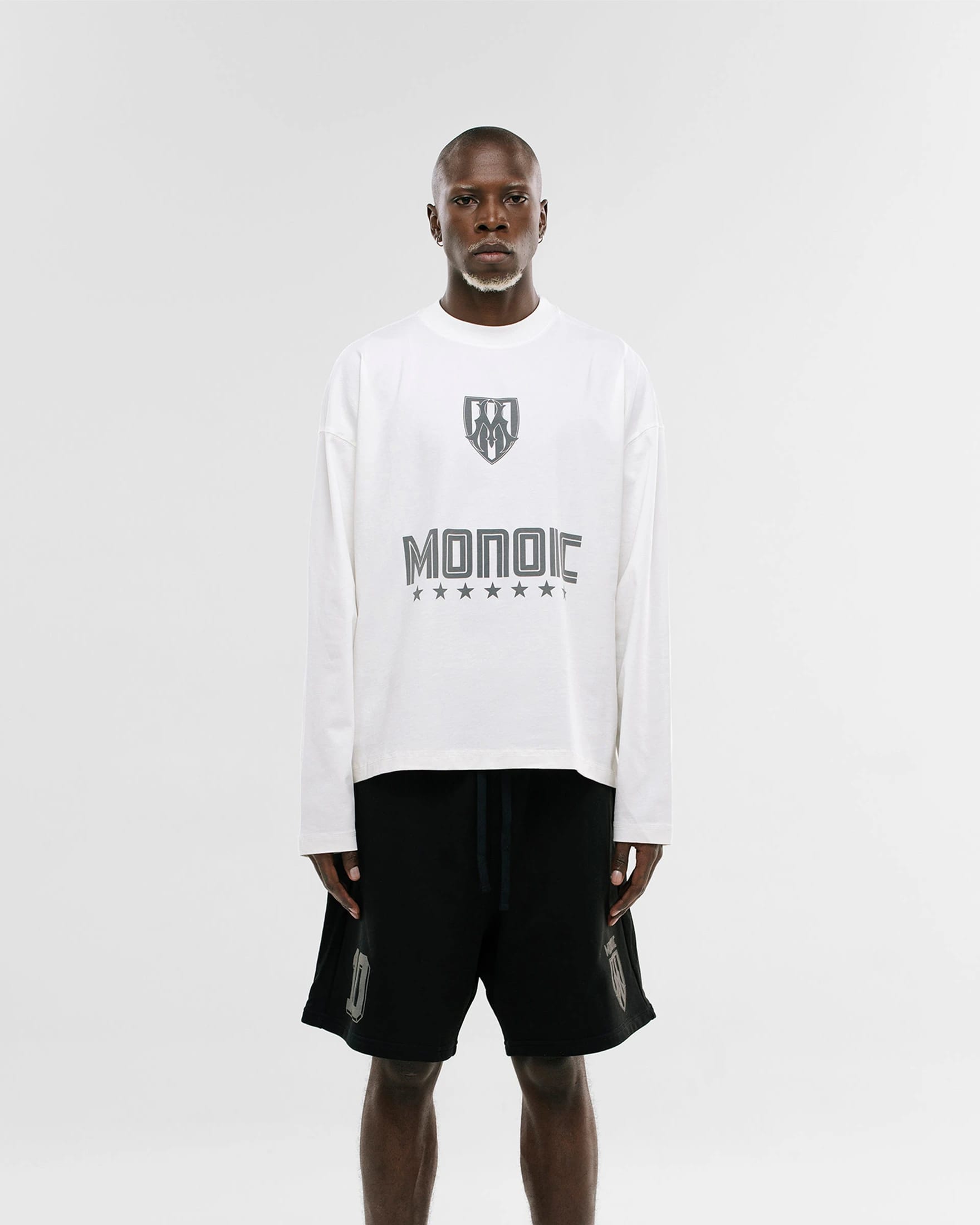 Camiseta Oversized Shield Long Sleeve - Off White - imagen 9