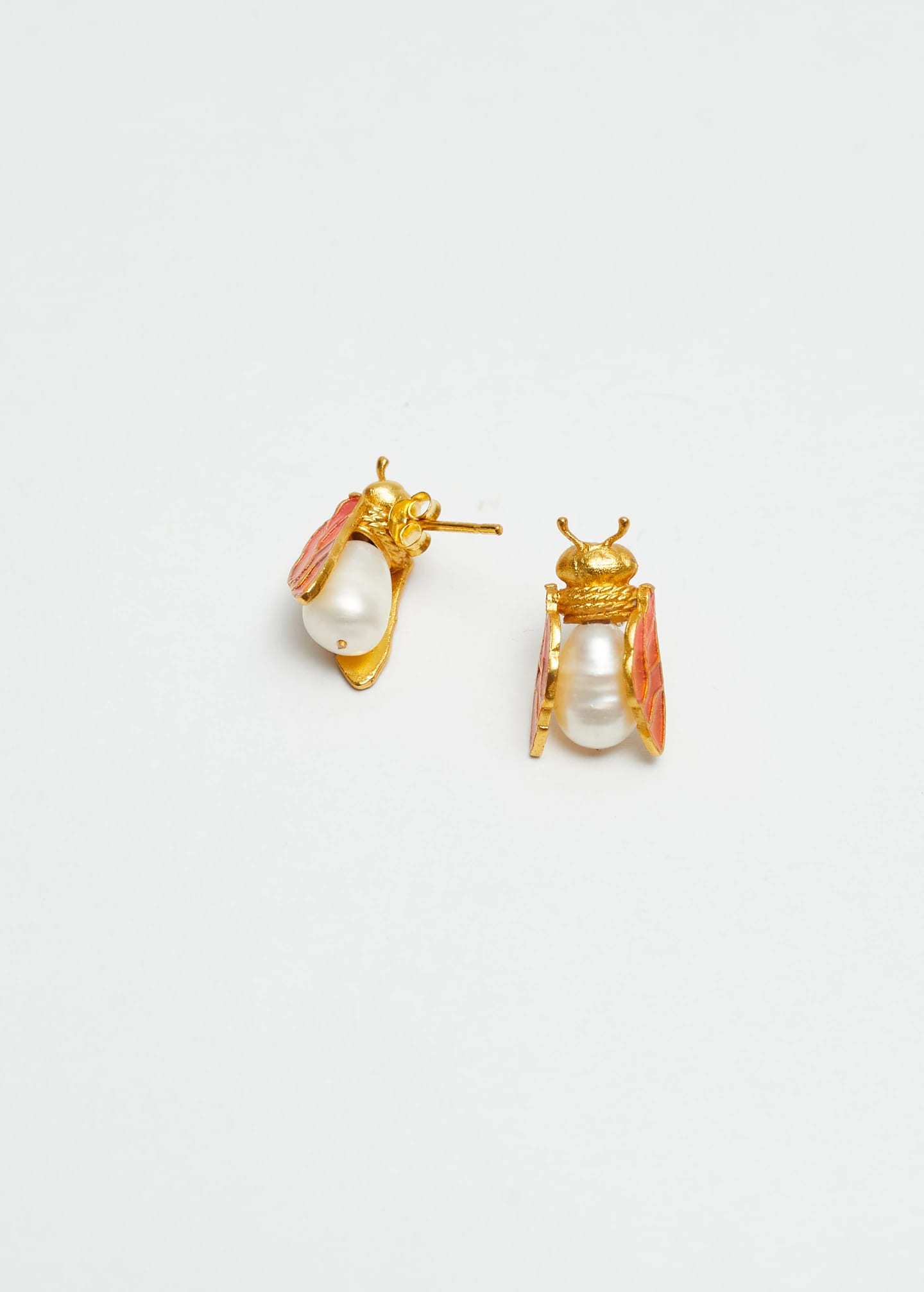 Aretes Worker Bee Naranja - imagen 2