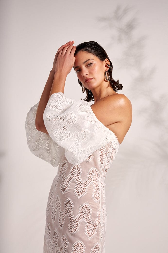 AURELIA MAXI DRESS WHITE - imagen 4
