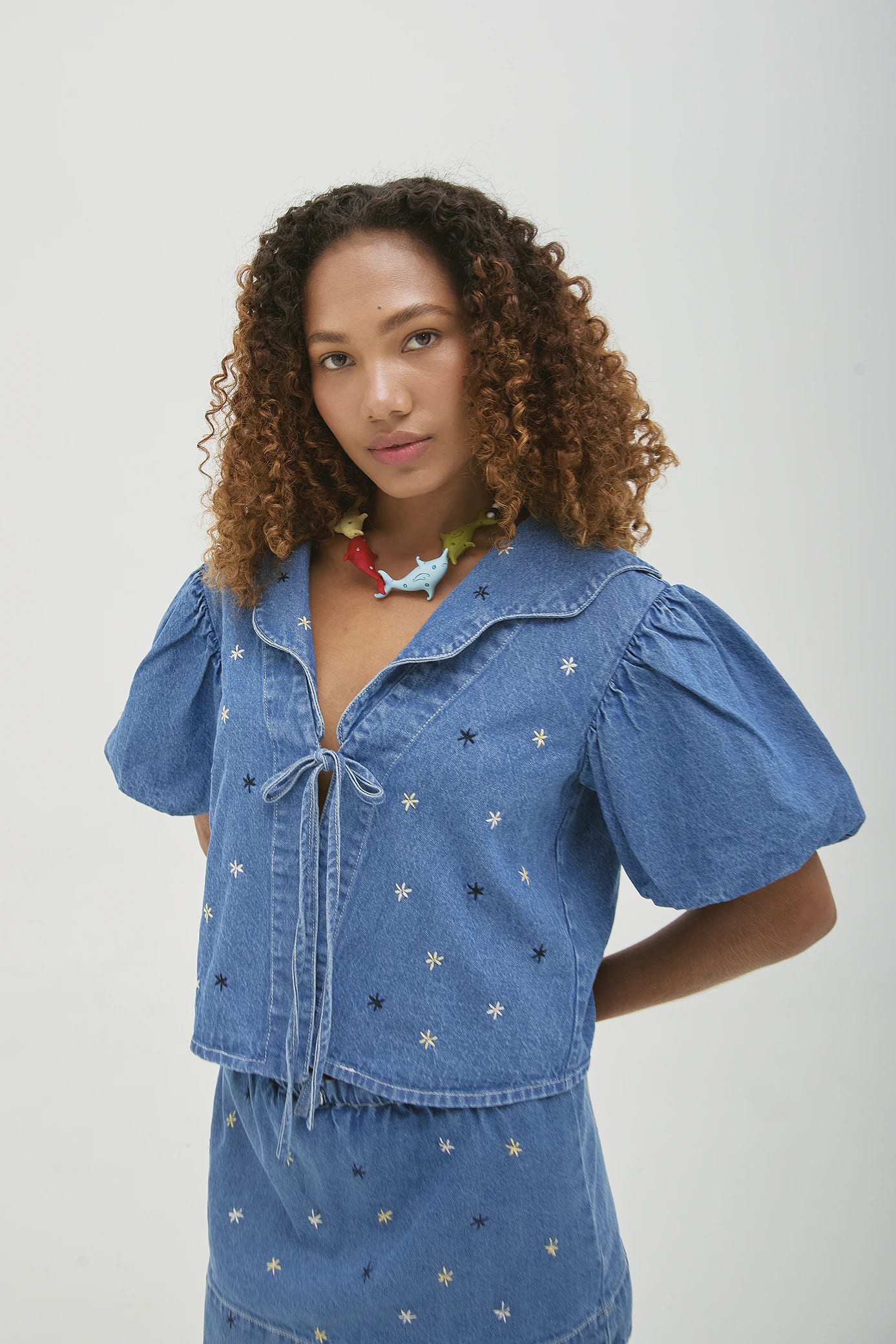 Marea Top Estrellas Denim - imagen 4