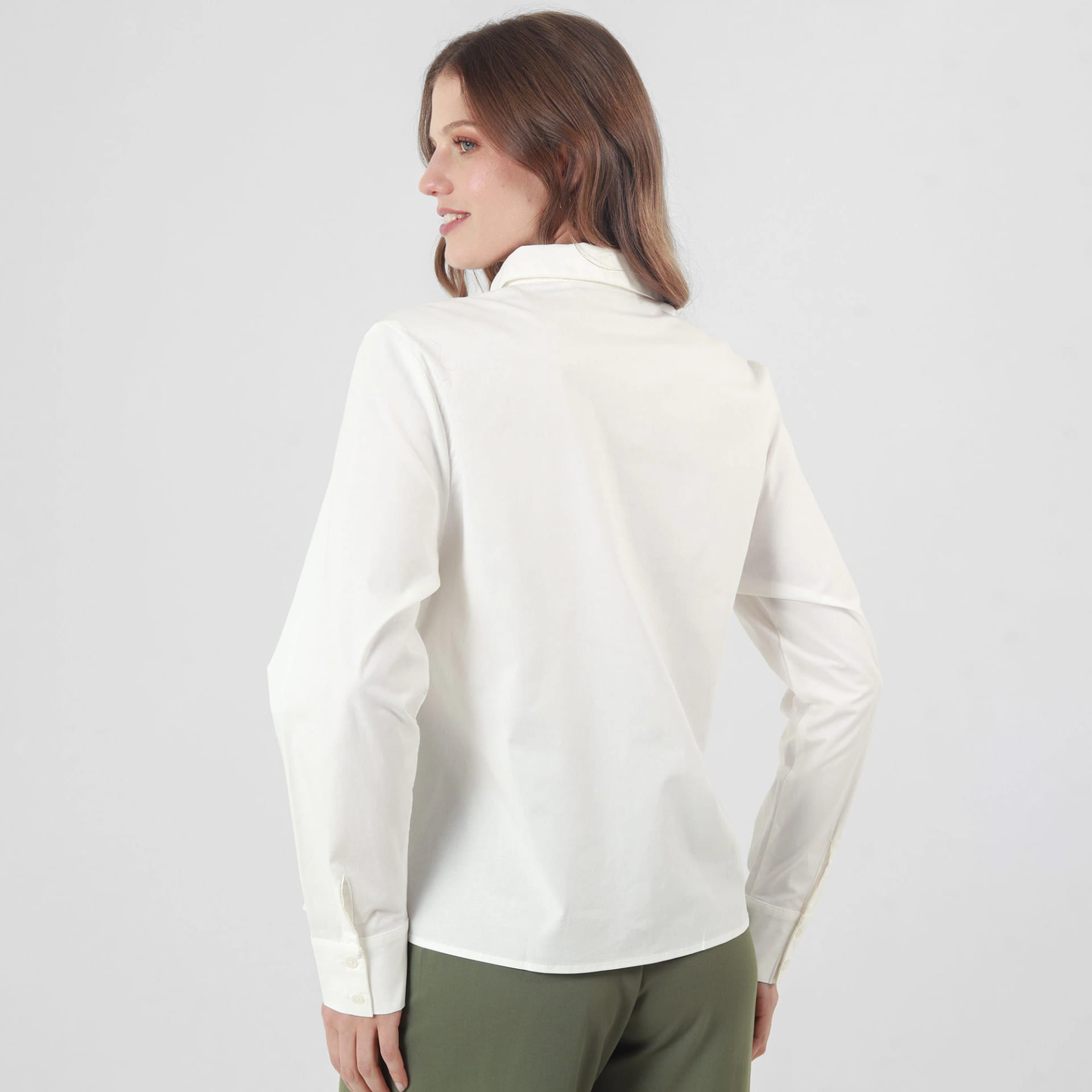 Blusa Cuello Camisero Manga Larga - imagen 3