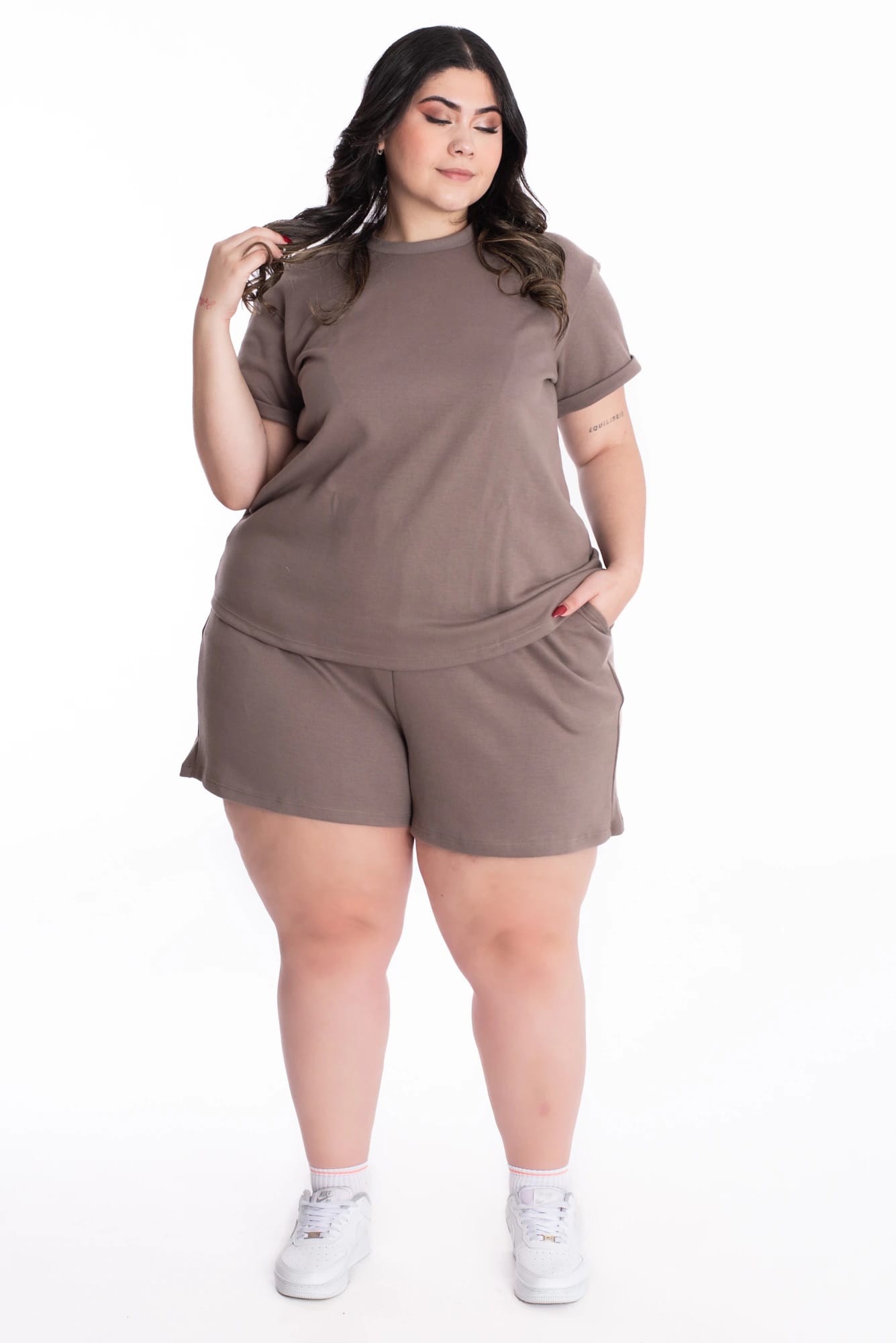 Short Lorena Cocoa Tela Premium - imagen 8
