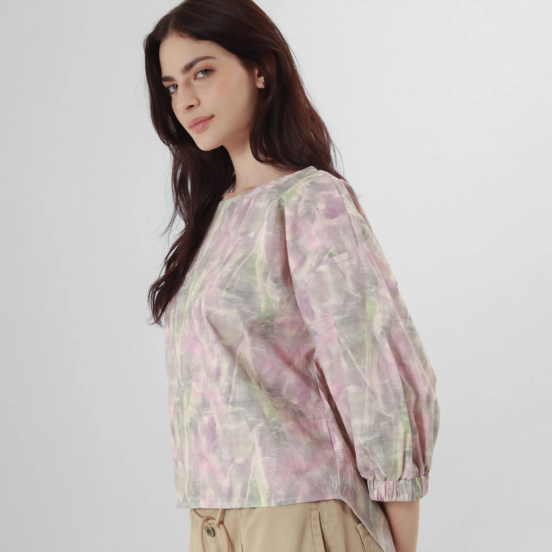 Blusa Cuello Redondo Manga 3/Cuartos - imagen 6