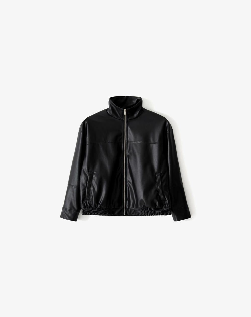 Chaqueta oversize sin capucha negra mujer - imagen 6