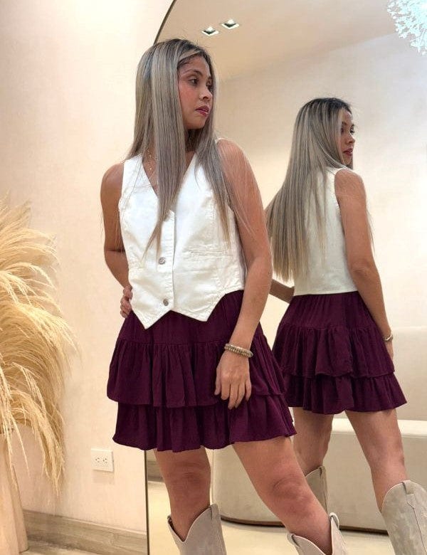 Chaleco Lia Indigo Crudo - imagen 4