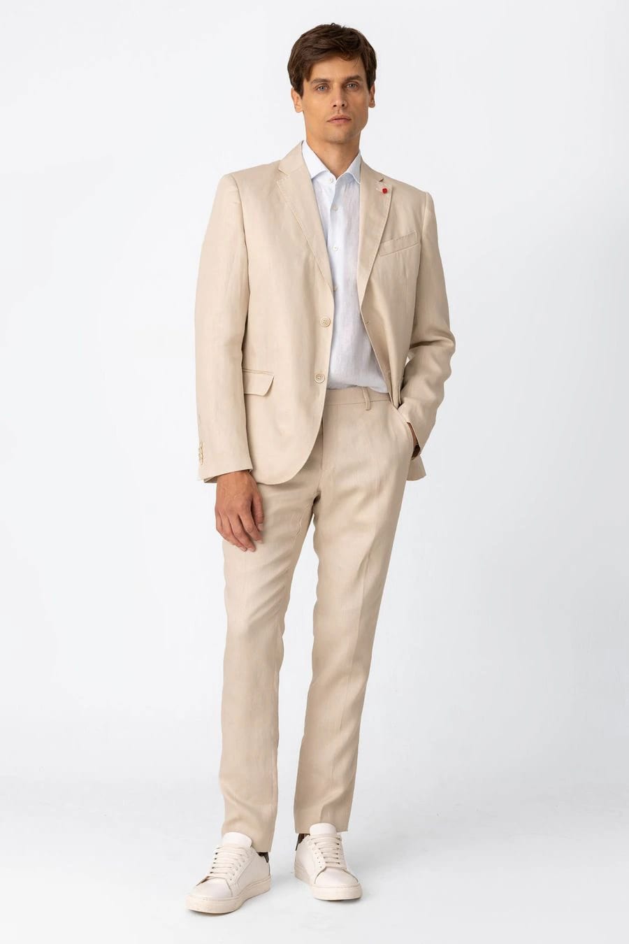 Men's pants beige vittorio - imagen 8