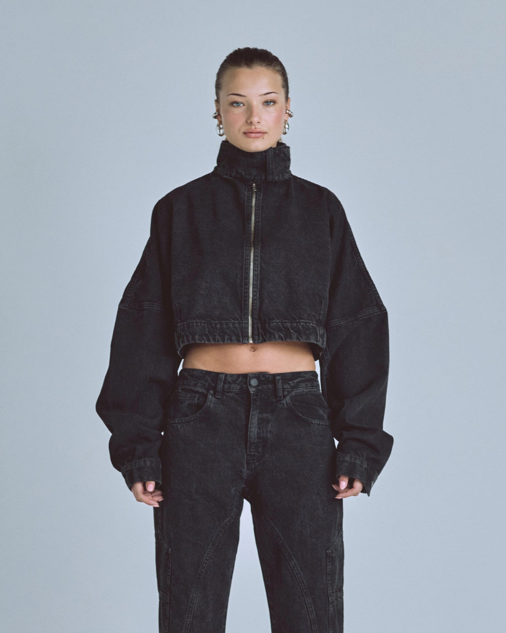 W Golden Heritage High Neck Jacket Black - imagen 2