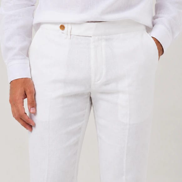 PANTALON CON PRETINA 100% LINO HOMBRE - imagen 7