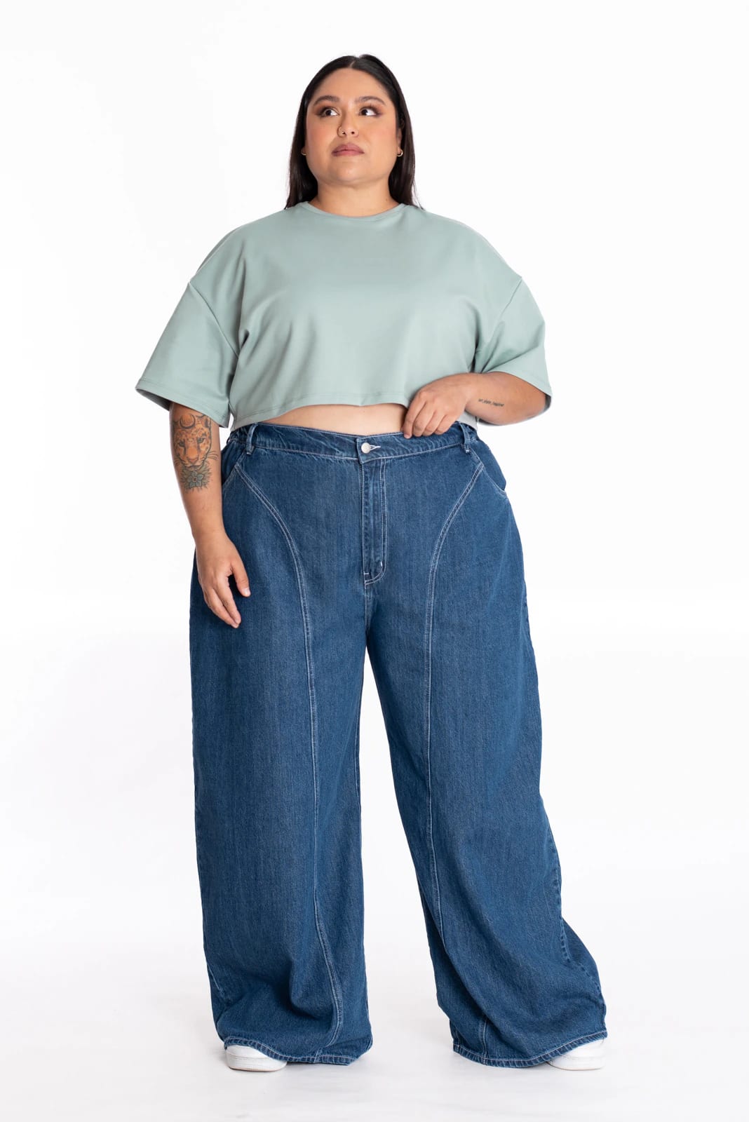 Crop Top Oversize Verde - imagen 6