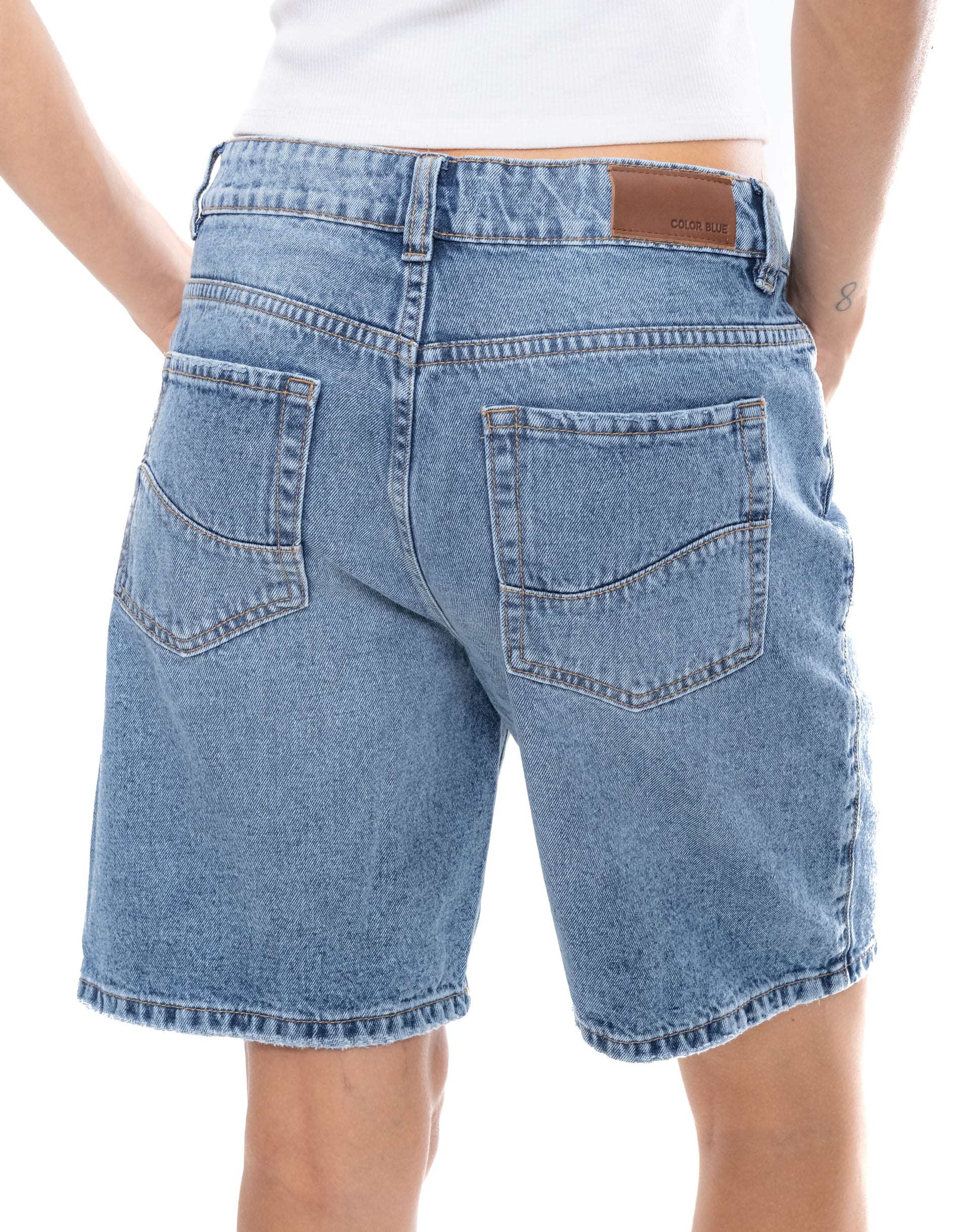 Bermuda Denim Tono Medio - imagen 7