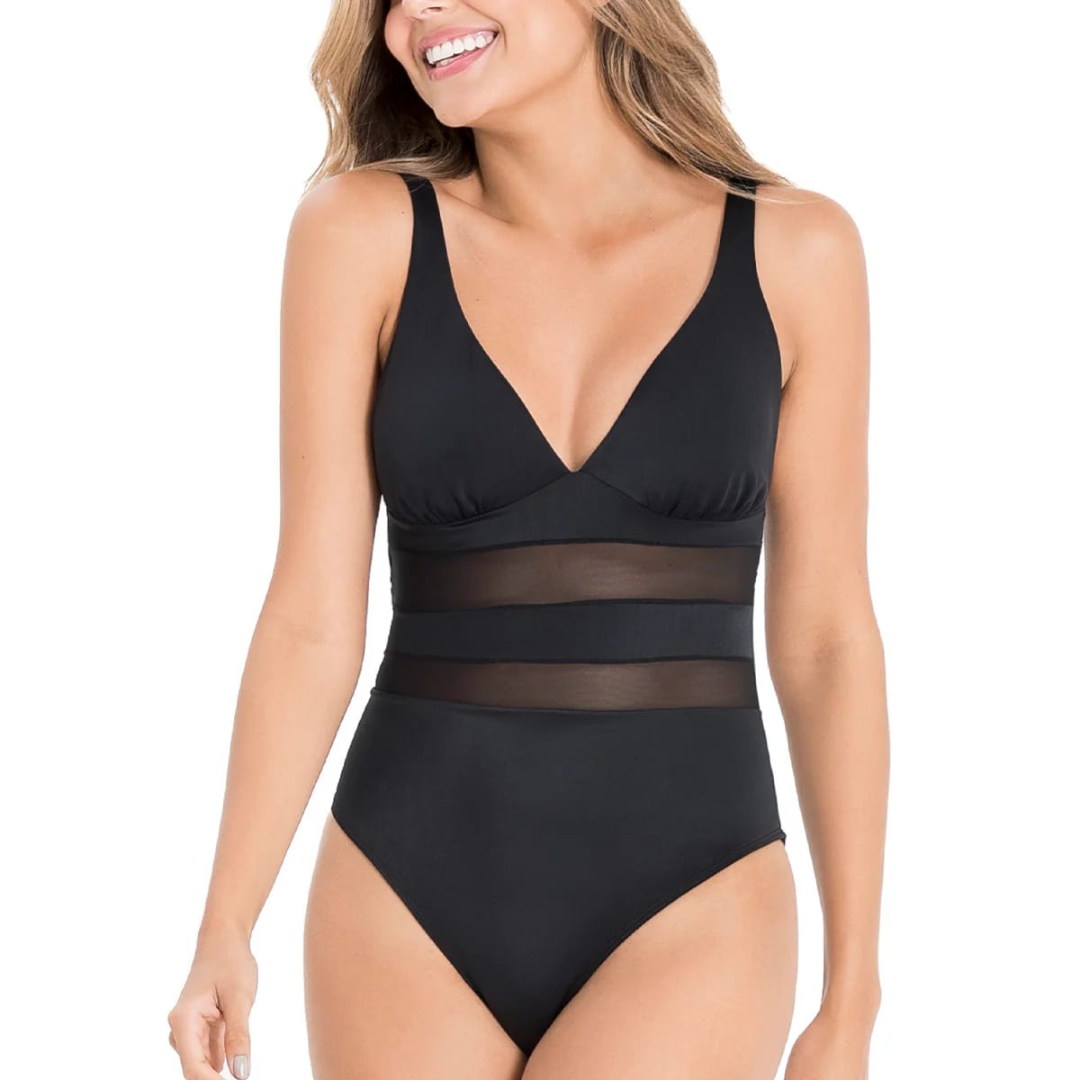 VESTIDO DE BAÑO ENTERO CON TRANSPARENCIA EN EL ABDOMEN - imagen 5