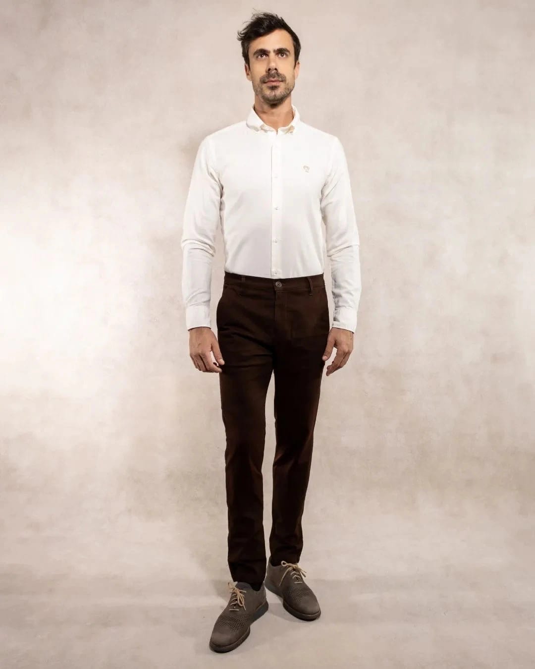 Pantalon Elastico Cafe  Oscuro - imagen 4