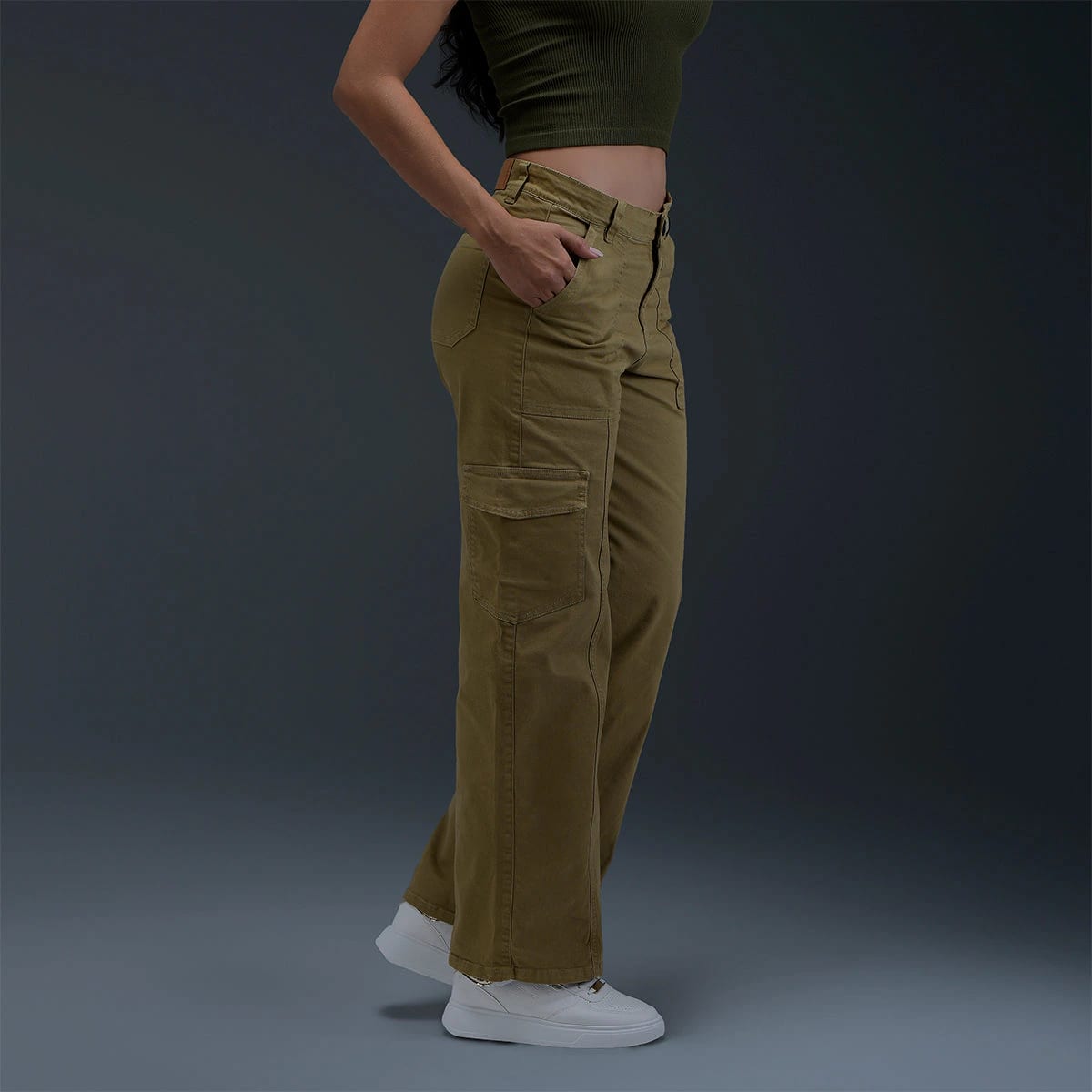 Jeans Beige Mujer - imagen 3