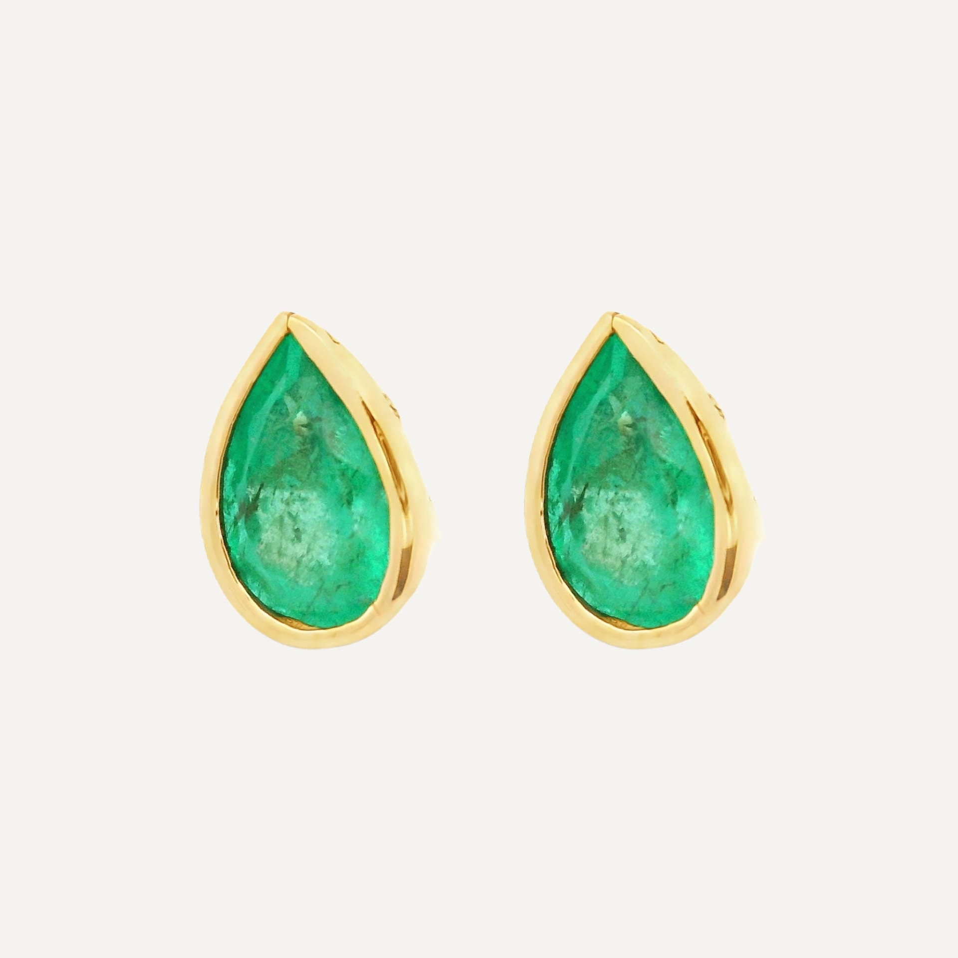 Arete gotas bisel - imagen 2