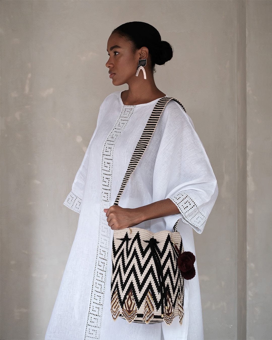 Mochila Wayuu Karmatra Rura Triangle - imagen 2