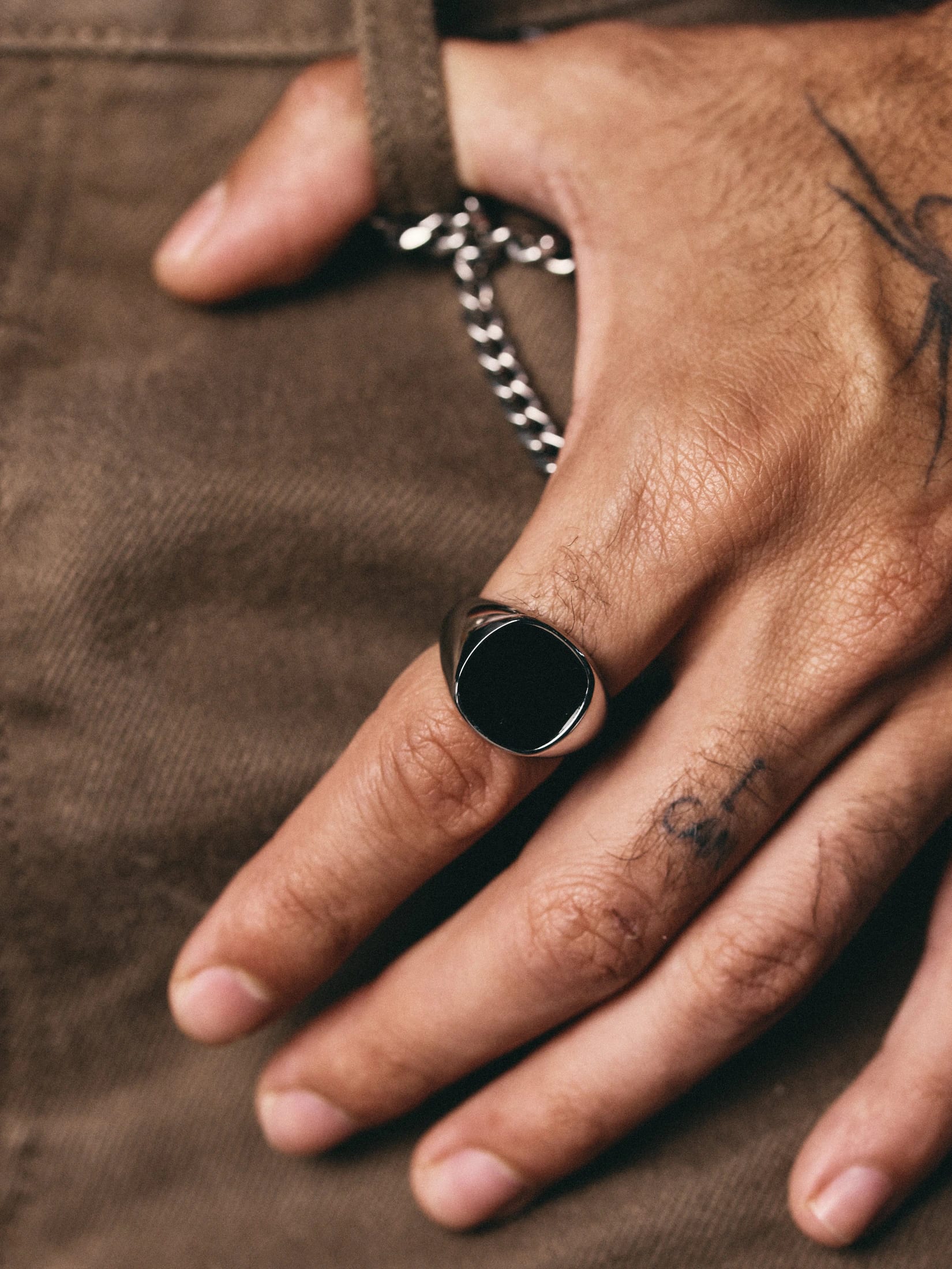 Anillo Nero Plateado - imagen 2