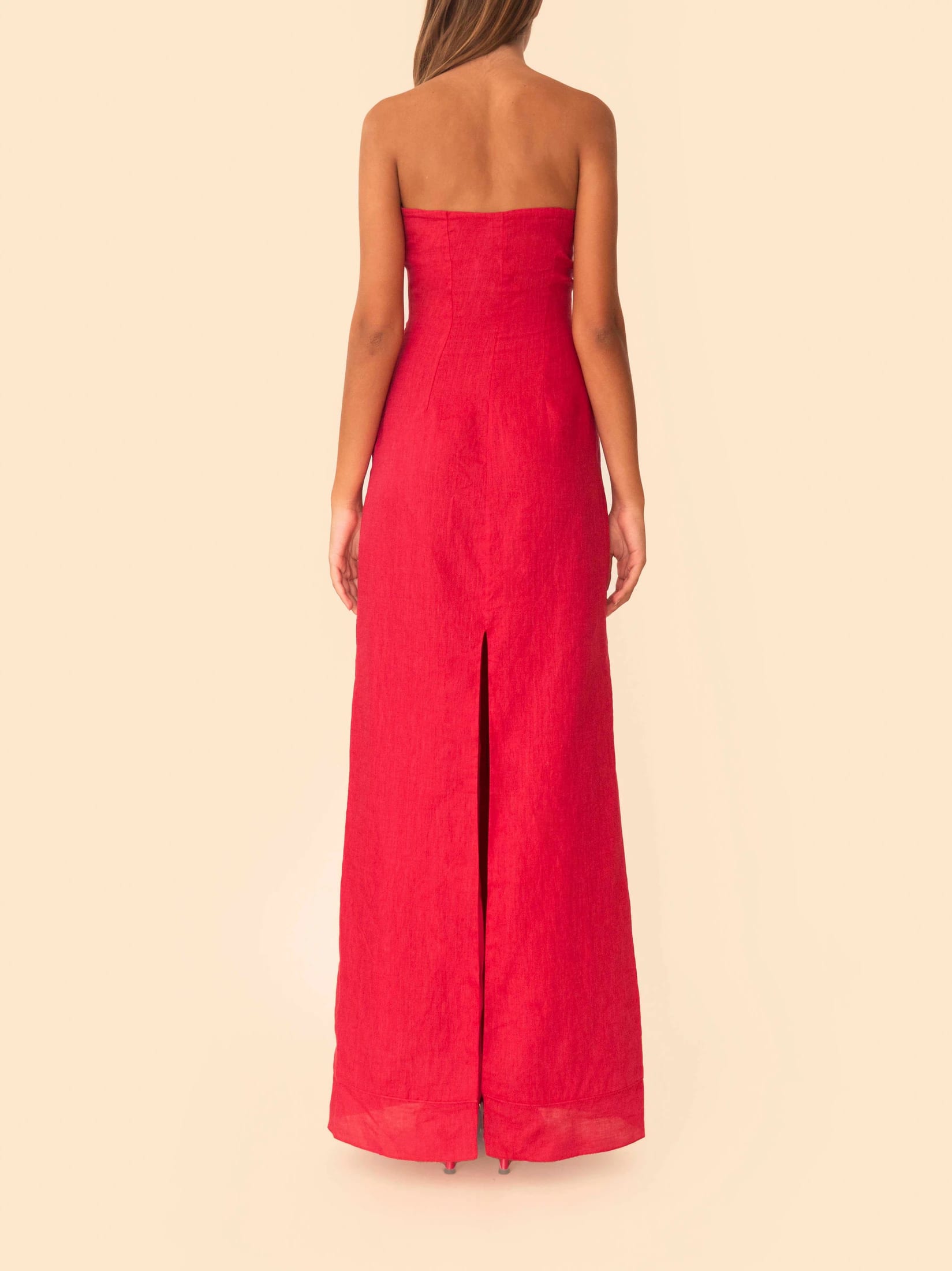 BIANCA DRESS CHERRY RED - imagen 3