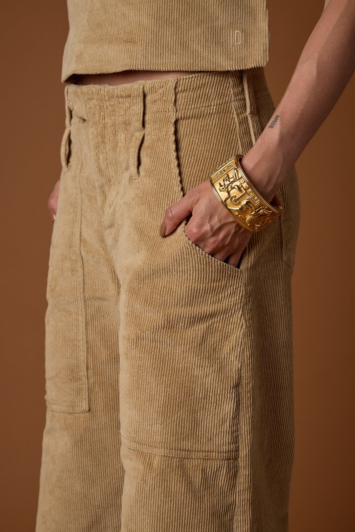 Pantalón Passo Corduroy | Camel - imagen 3
