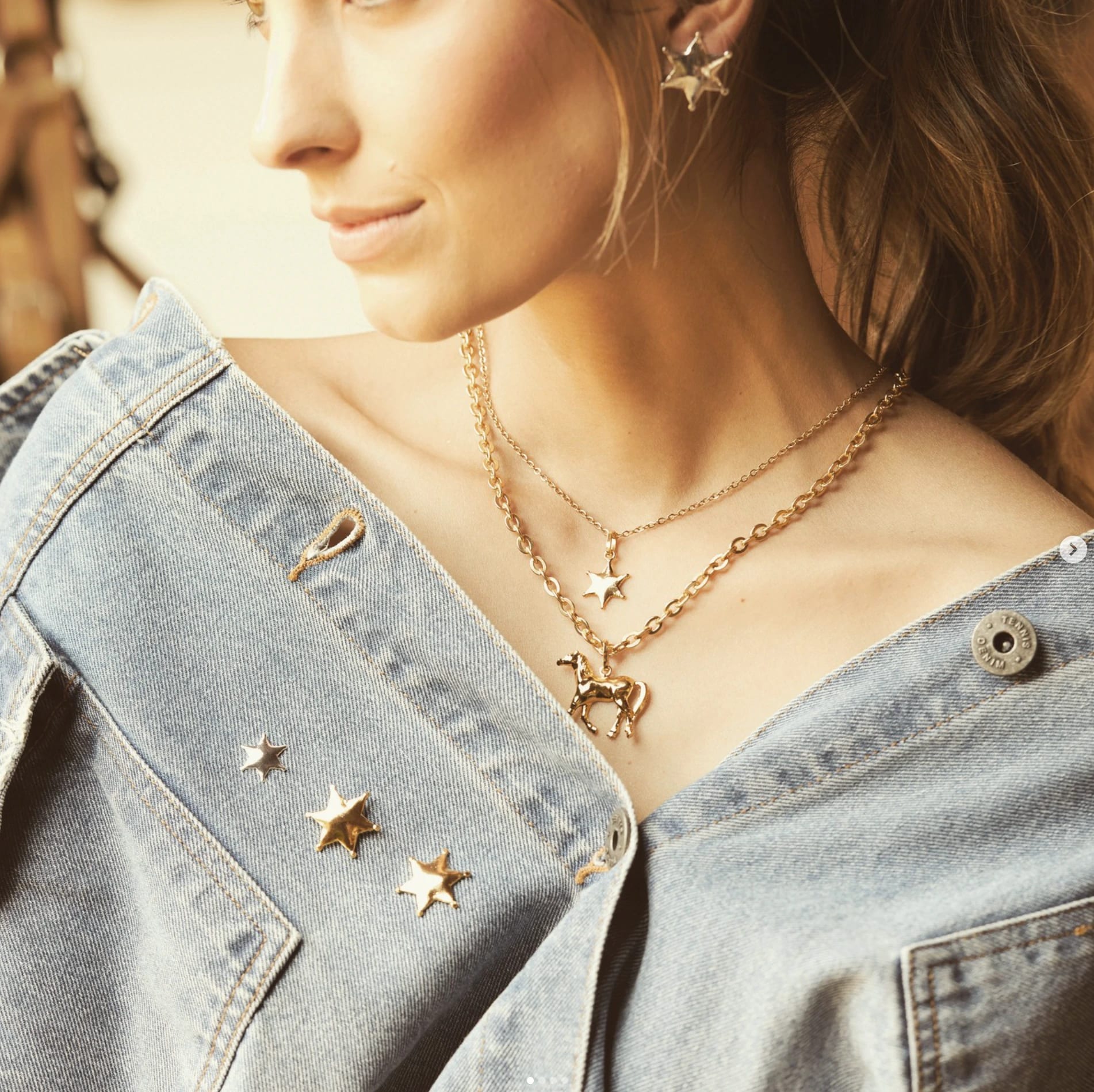 Cadena con estrella de sheriff pequeña - imagen 3