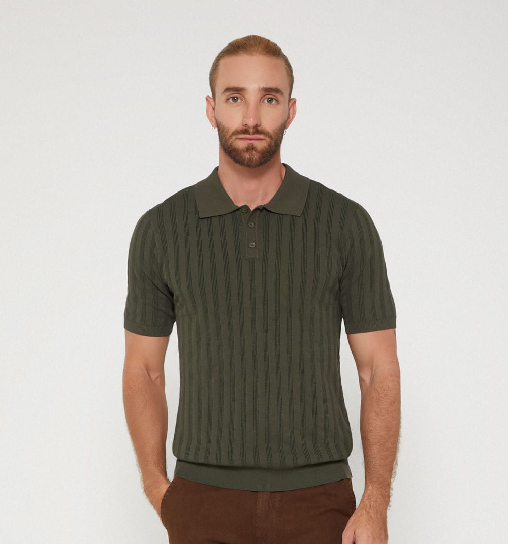 Polo tejida para hombre - imagen 1