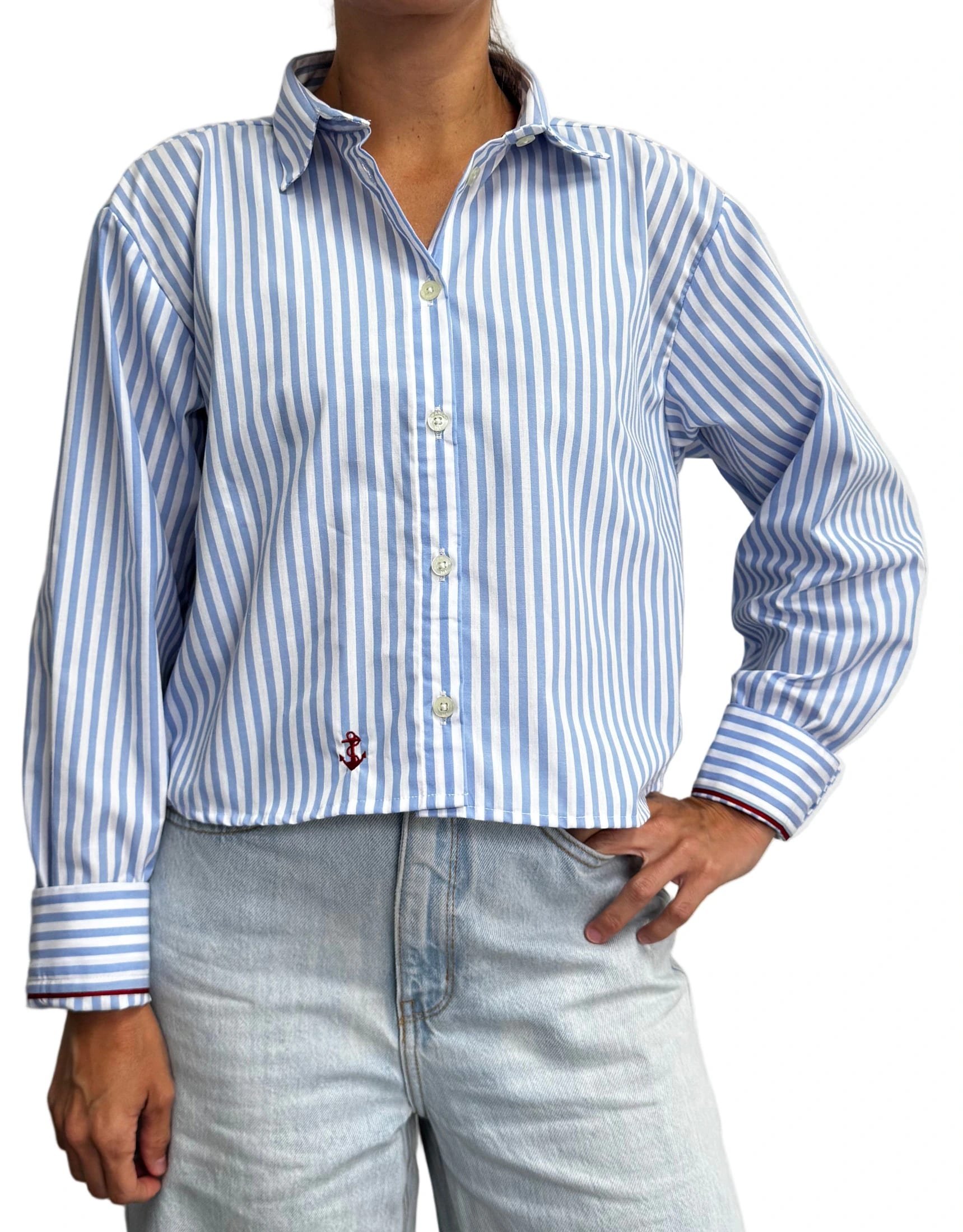 Blusa Rayas Navy - imagen 2