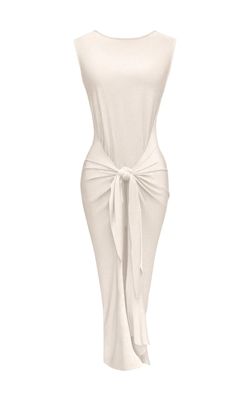 VESTIDO LARGO OBA MARFIL - imagen 1