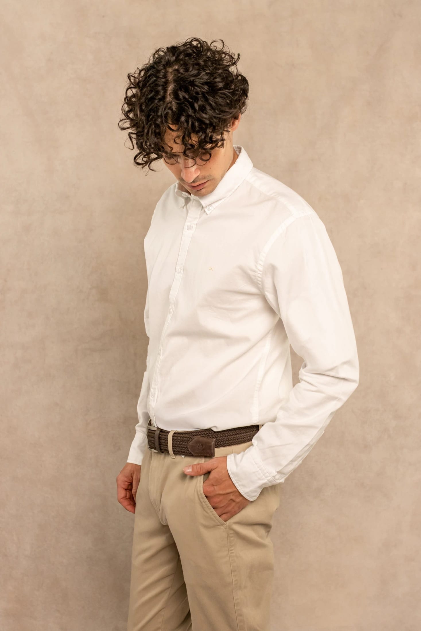 Camisa Antimanchas Oxford Blanco Logo Combinado - imagen 5