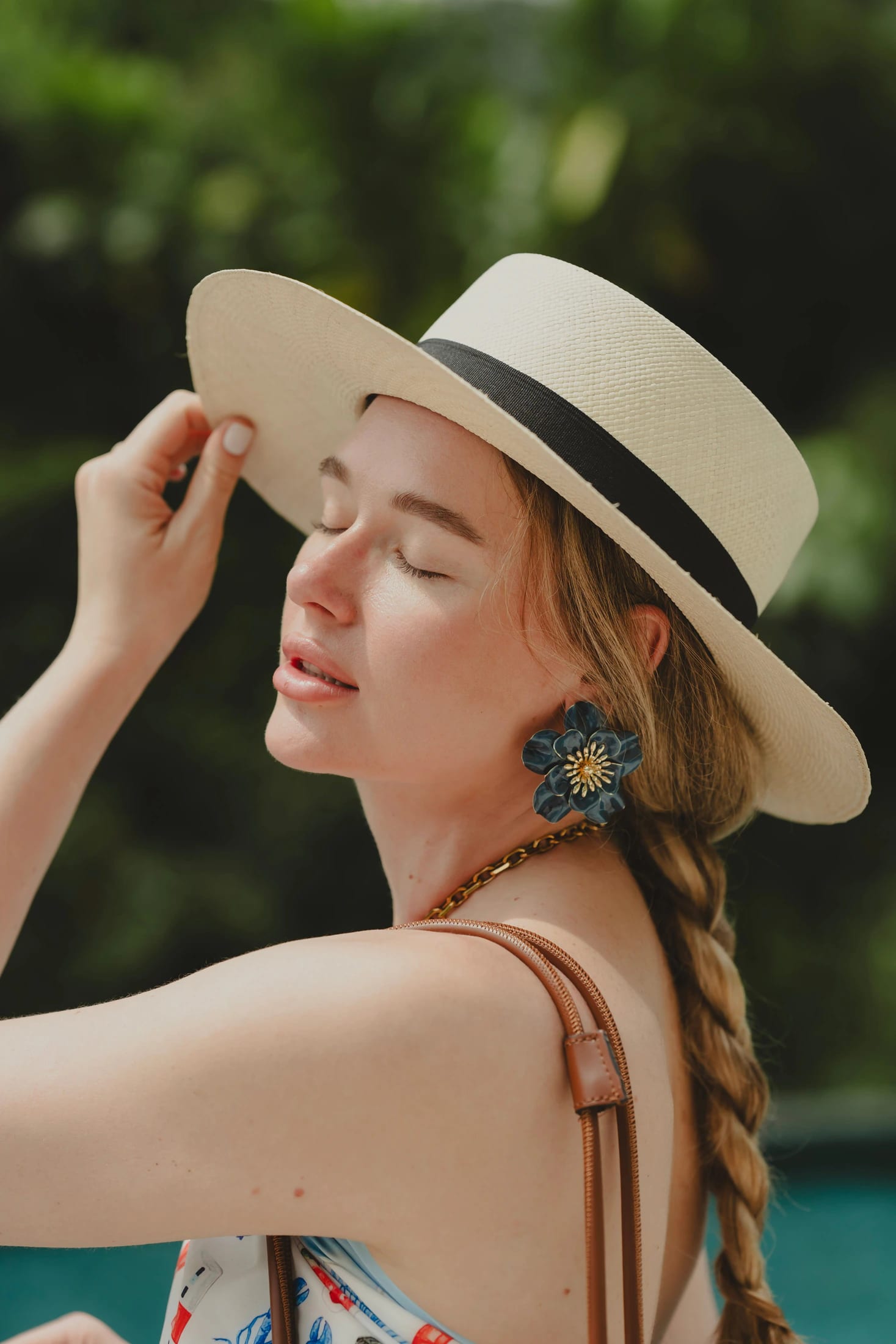 ARETES CATLEYA NAVY - imagen 1