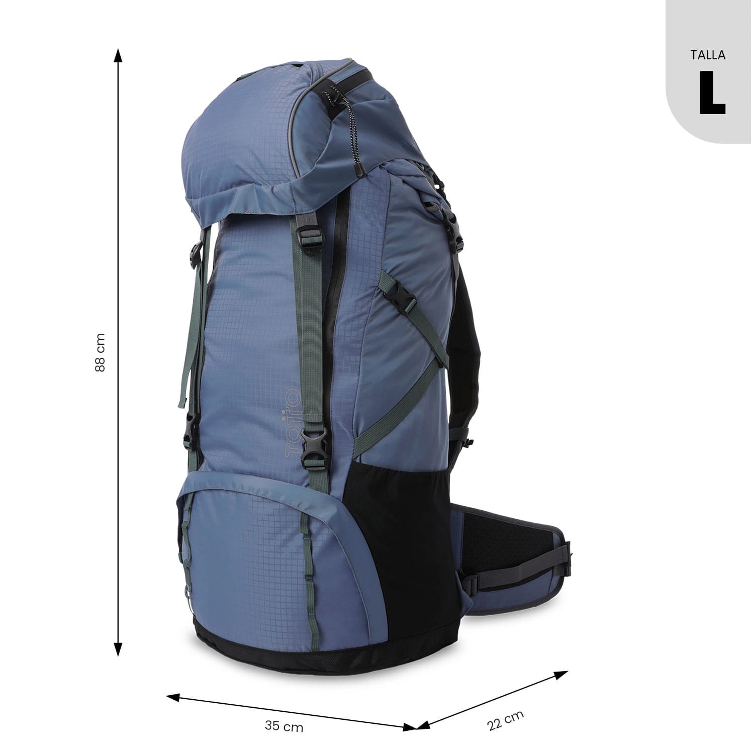 Morral Outdoor Summit 65 Grande Azul - imagen 4