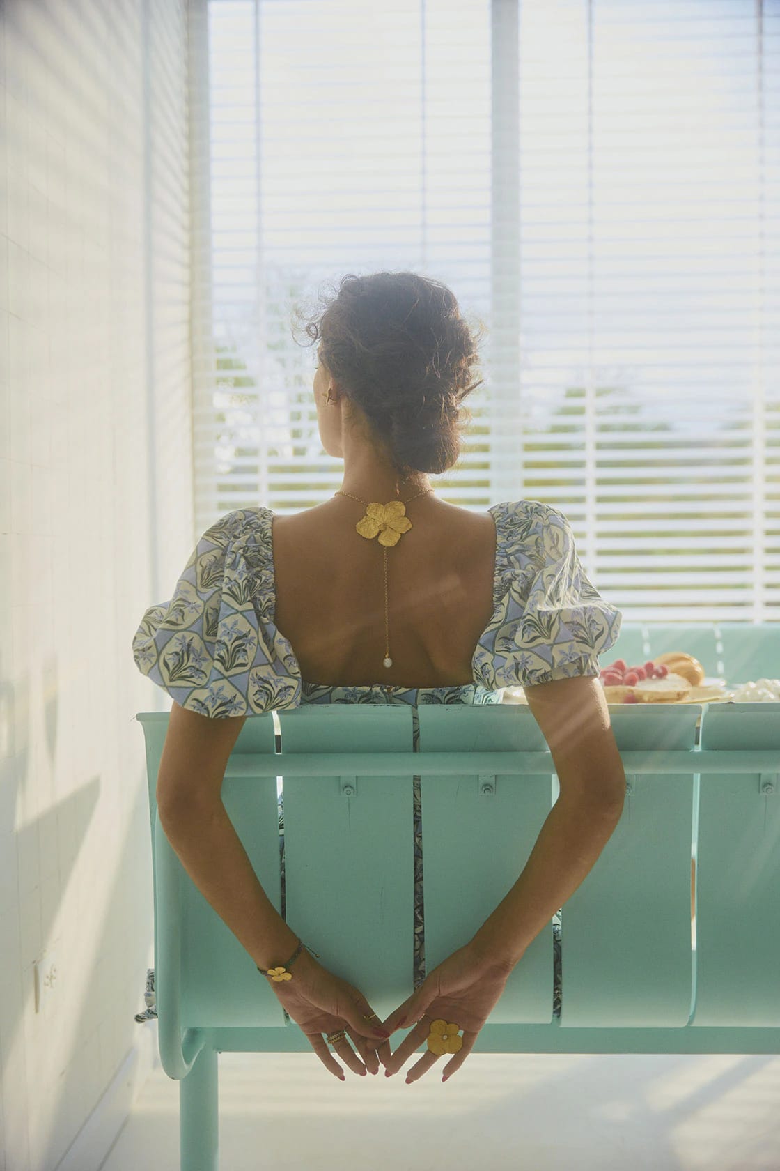 VANDA NECKLACE AND PEARL - imagen 1