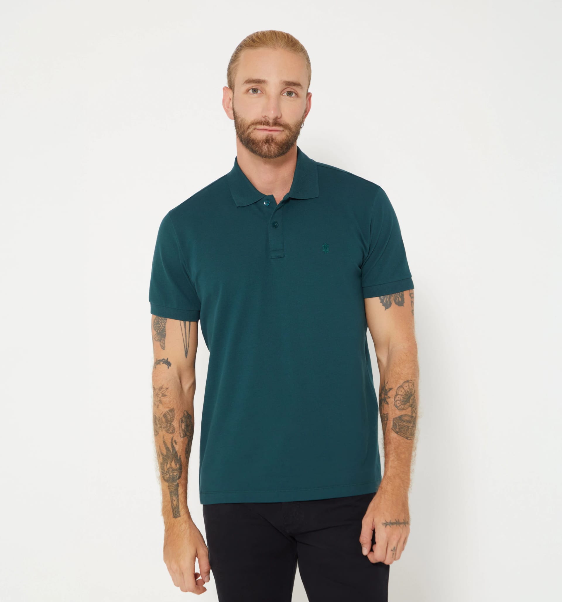 Polo básico para hombre slim fit - imagen 7