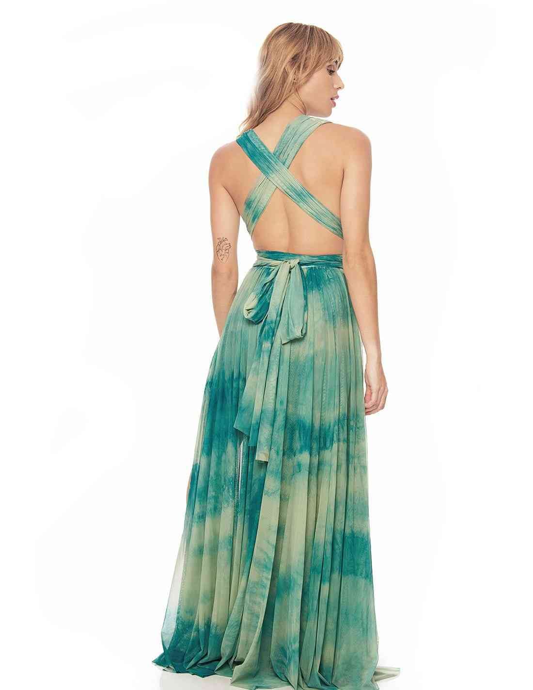 Vestido Hydra Aqua Manchado - imagen 5