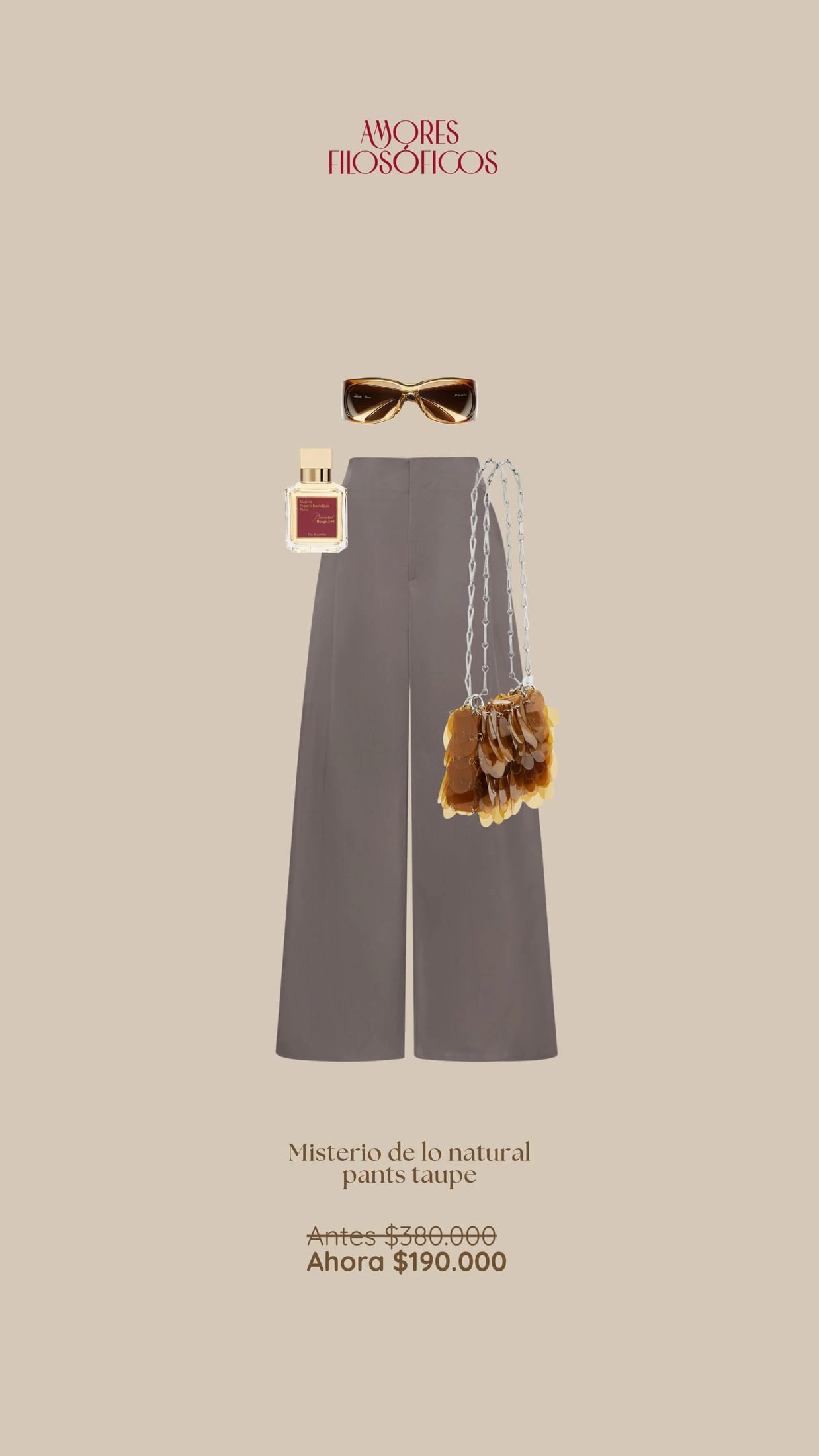 AIRE DE MISTERIO TAUPE PANTS - imagen 4