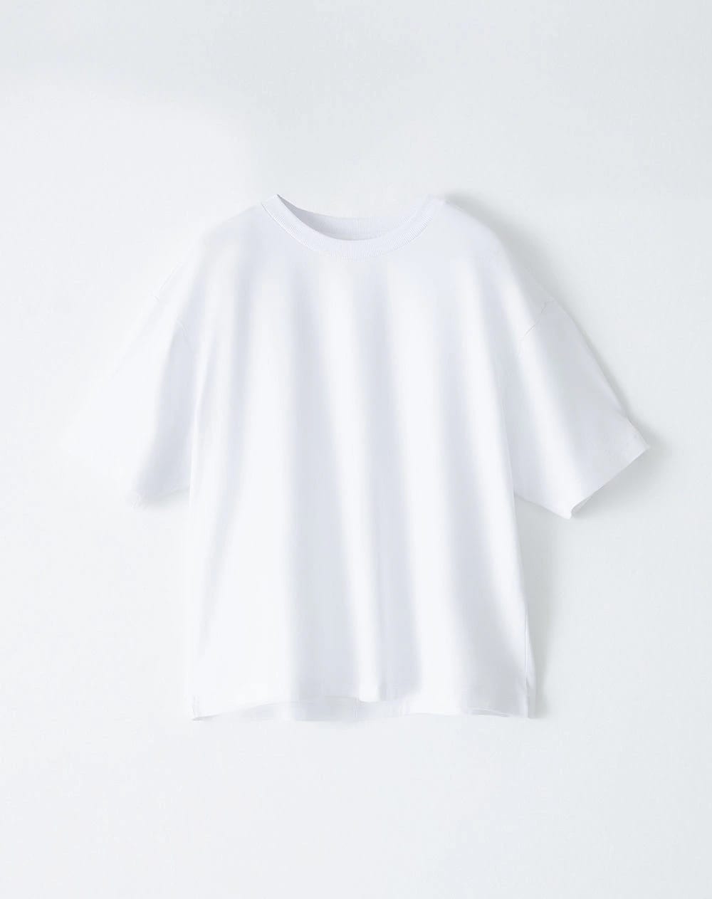 Camiseta oversize algodón blanca mujer - imagen 11