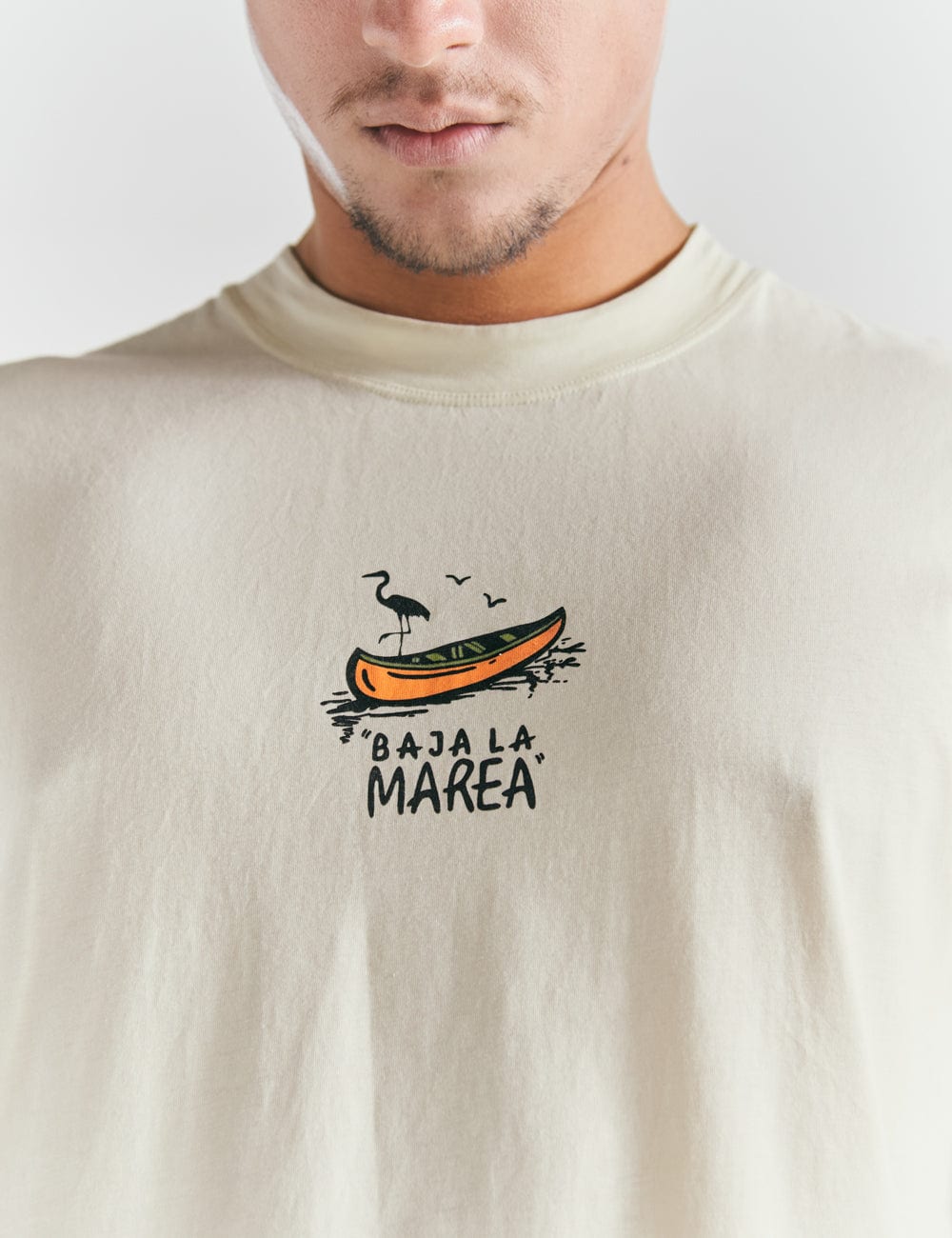 Camiseta Oversize Baja la marea  amarillo pastel Hombre - imagen 11