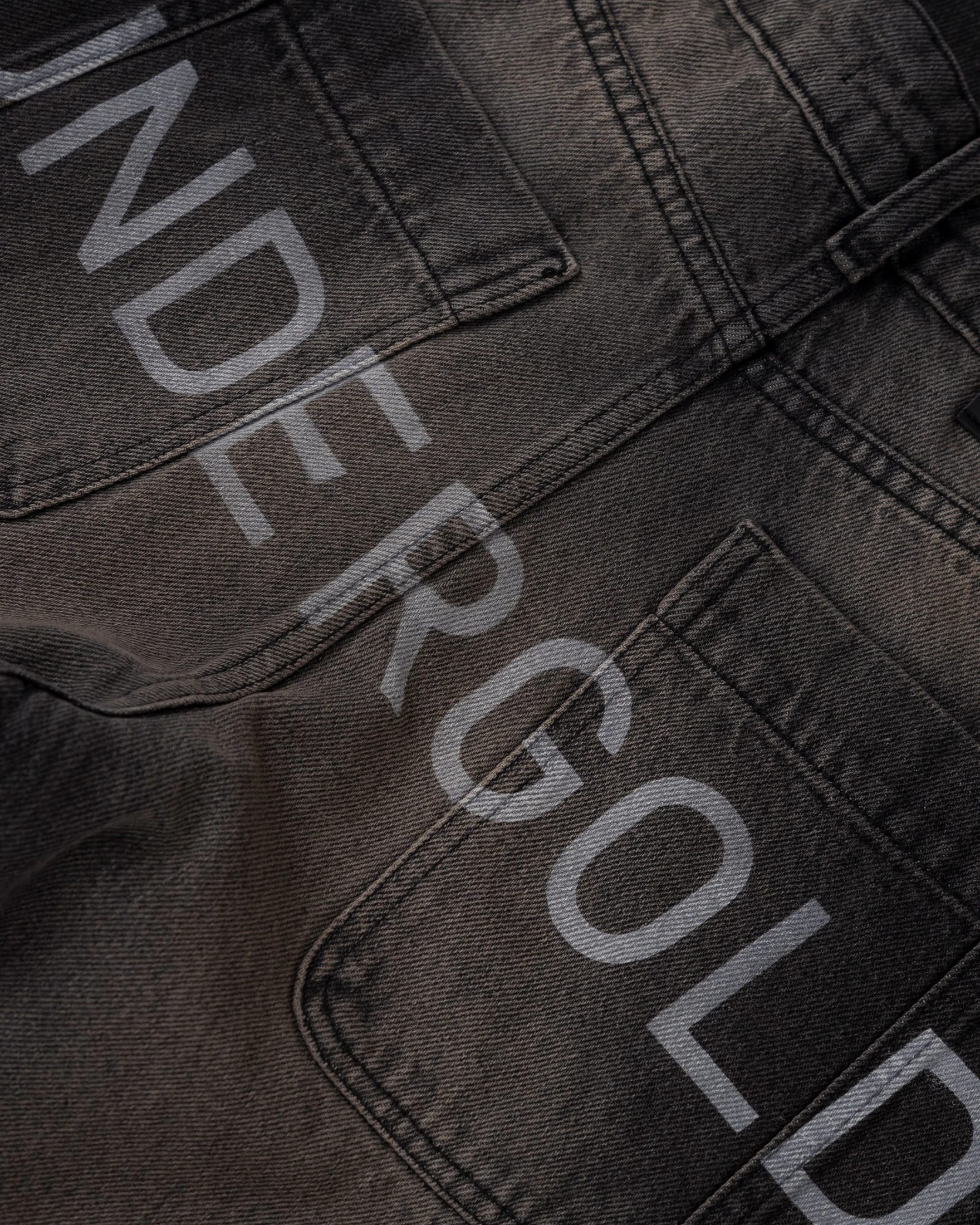 W Basics Undergold Wide Jean Dirty Black - imagen 4