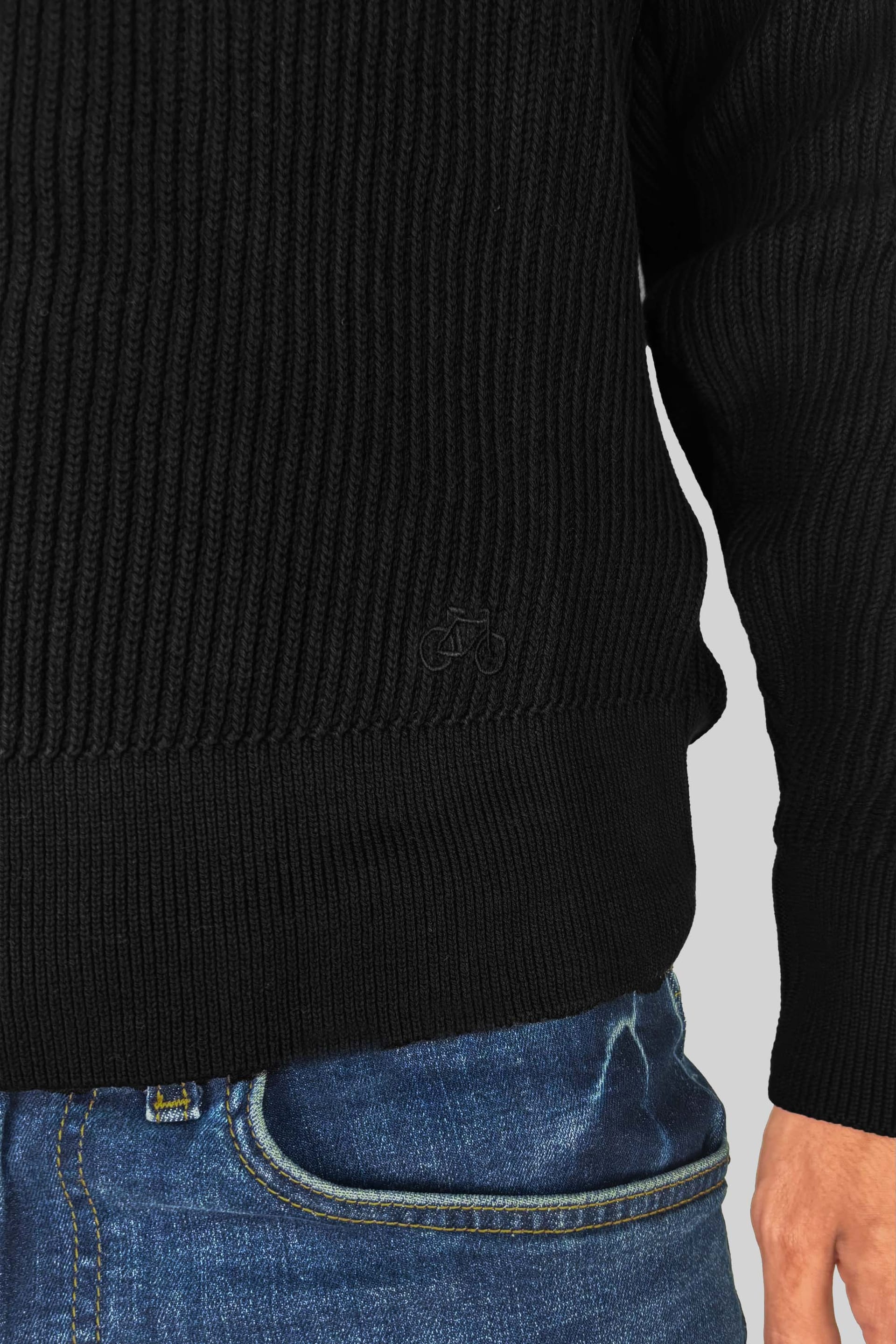 SACO LINED COLLAR NEGRO - imagen 2