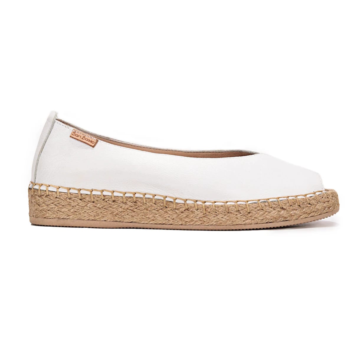 "ZOLEA" ESPADRILLES EN CUERO CON YUTE - imagen 3