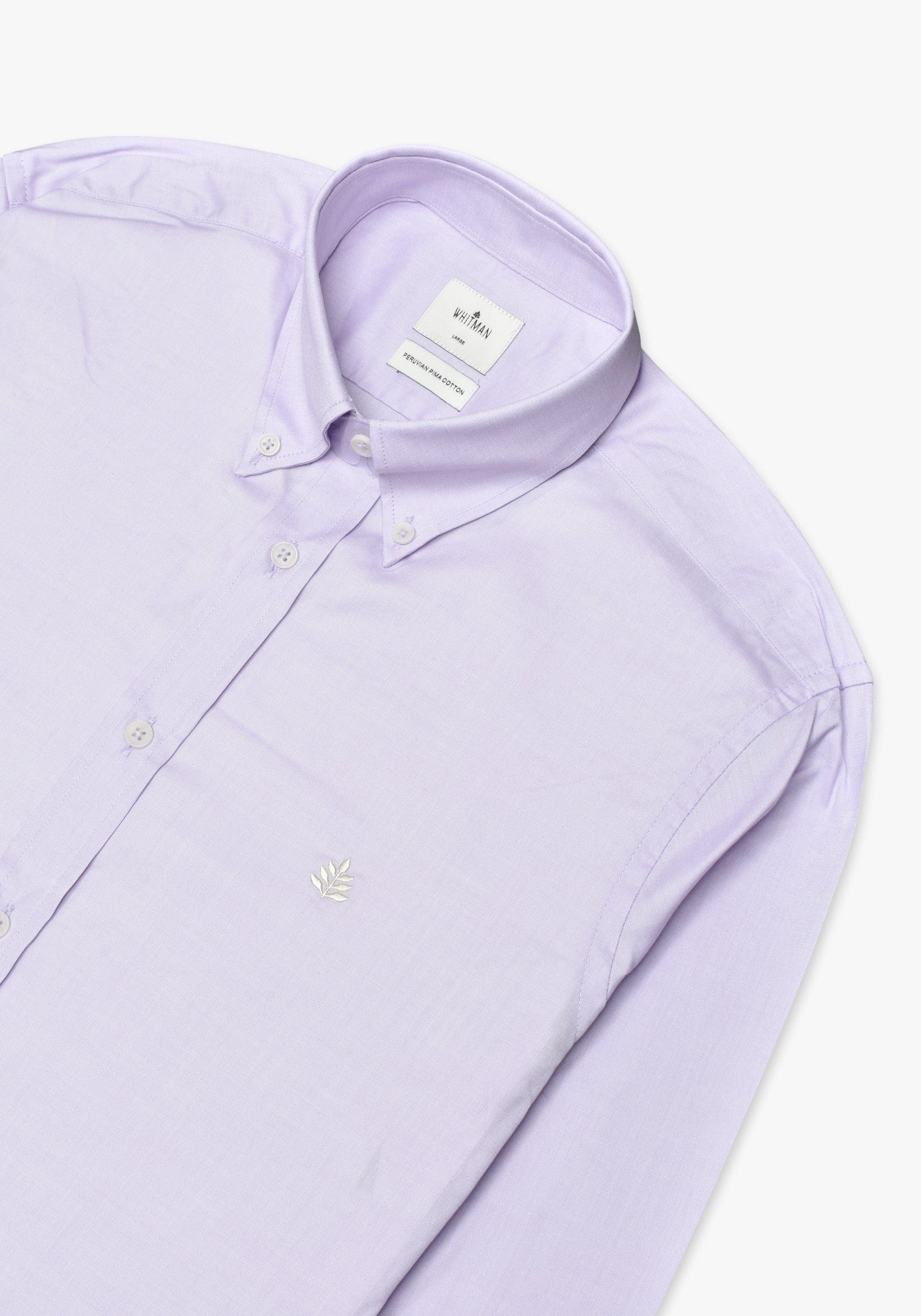 Camisa Lila Cuello Button Down L-Atn - imagen 2