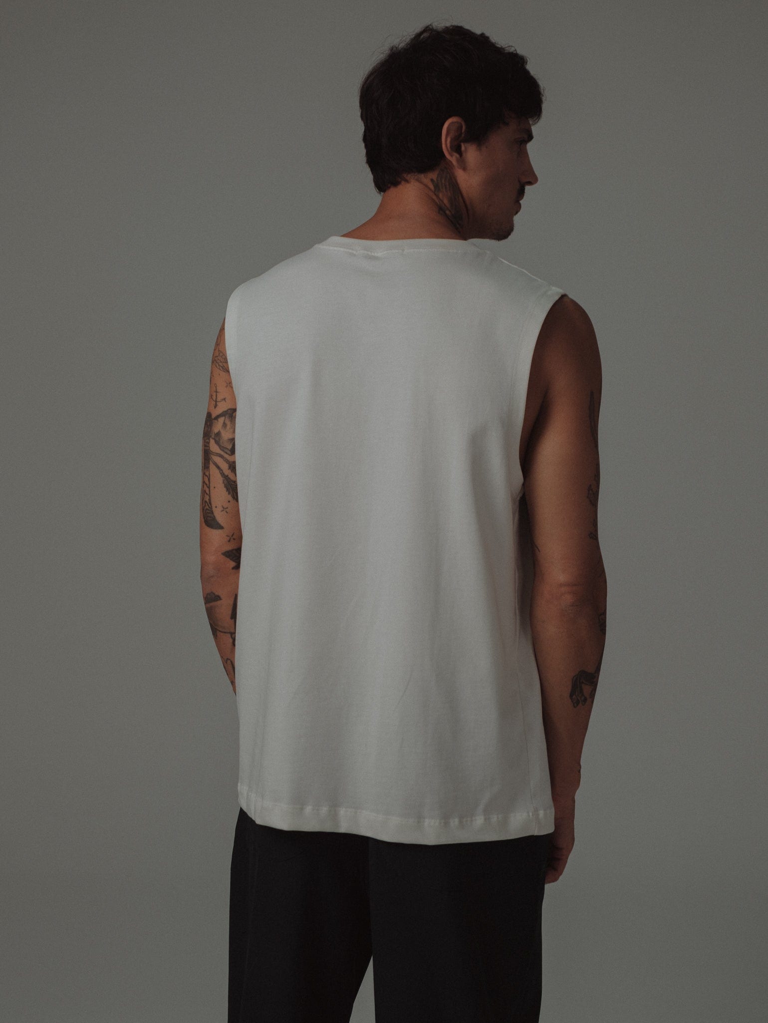 MUSCLE T-SHIRT MEN - SOFT WHITE - imagen 5