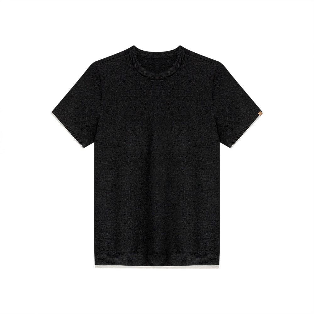 CAMISETA CUELLO REDONDO NÁPOLES NEGRO - imagen 1